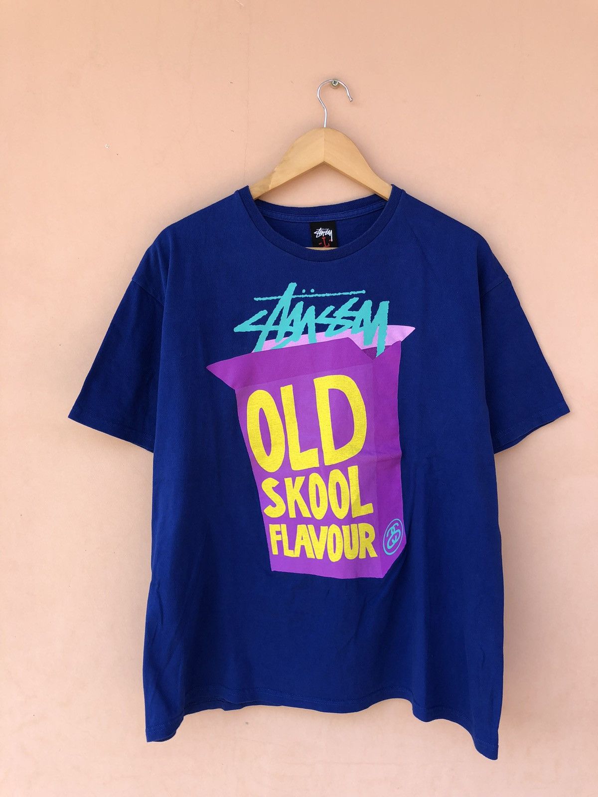Stussy Vintage 2000s Stussy Old Skool Flavour Tee Size US L / EU 52-54 / 3 - 2 Thumbnail