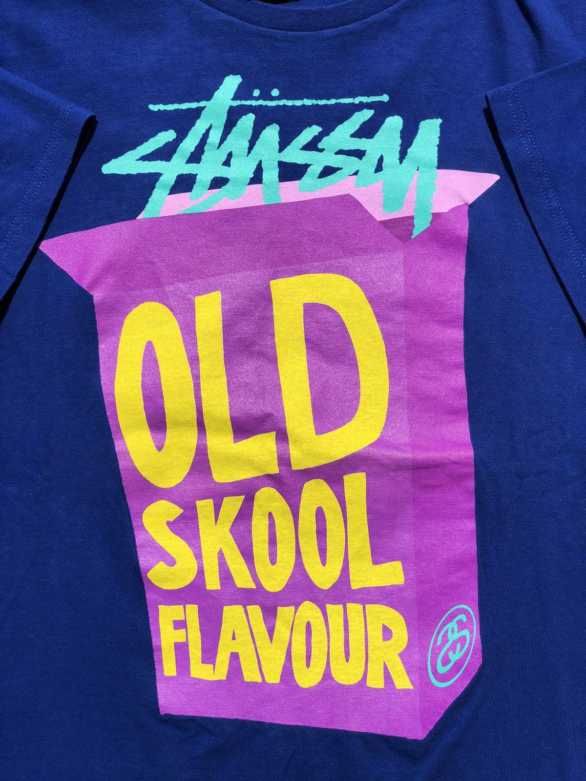 Stussy Vintage 2000s Stussy Old Skool Flavour Tee Size US L / EU 52-54 / 3 - 3 Thumbnail
