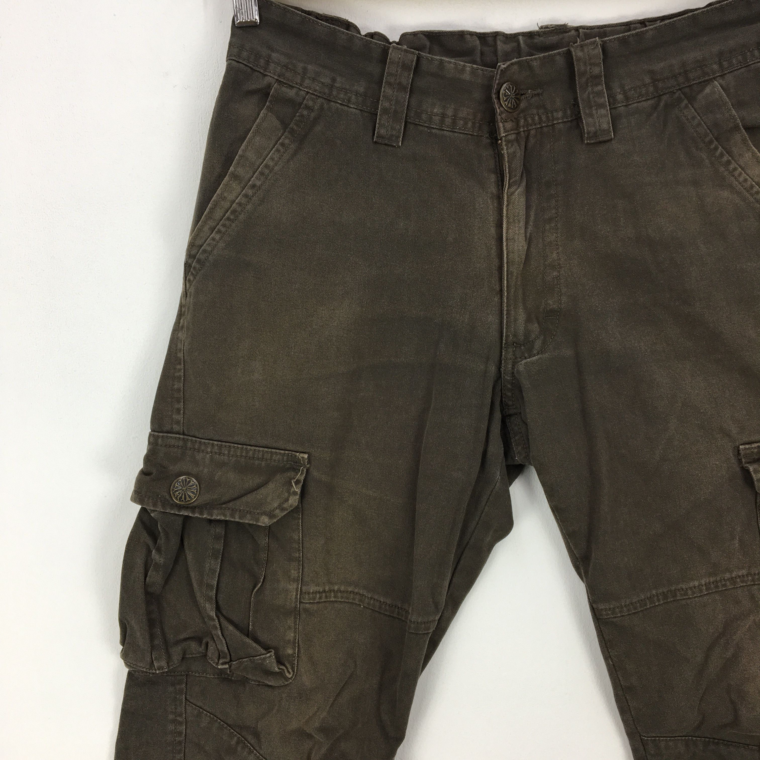 Japanese Brand × Vintage Vintage Avant Garde Cargo Pants Utility Parachute Trousers Size 28" / US 6 / IT 42 - 5 Thumbnail