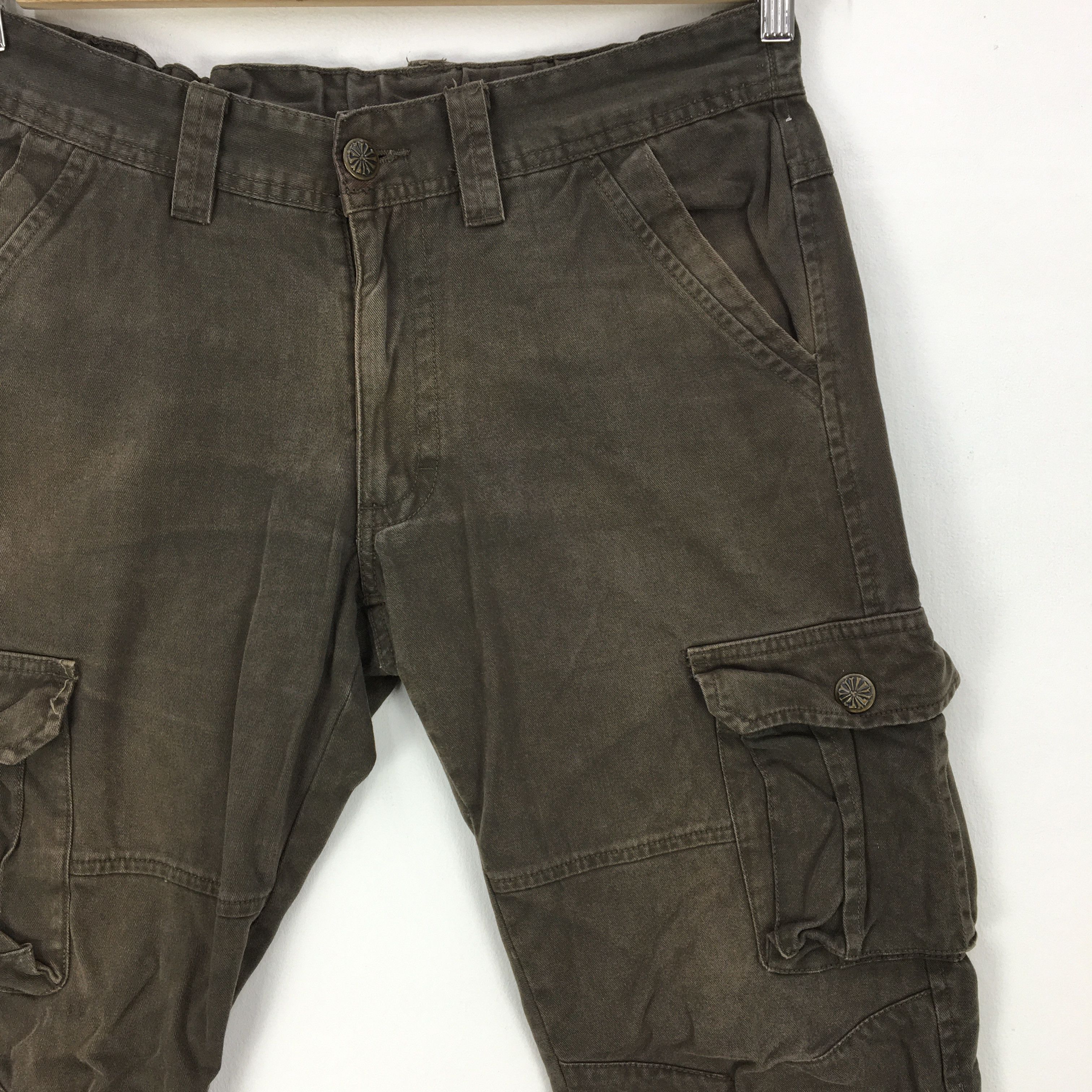 Japanese Brand × Vintage Vintage Avant Garde Cargo Pants Utility Parachute Trousers Size 28" / US 6 / IT 42 - 6 Thumbnail