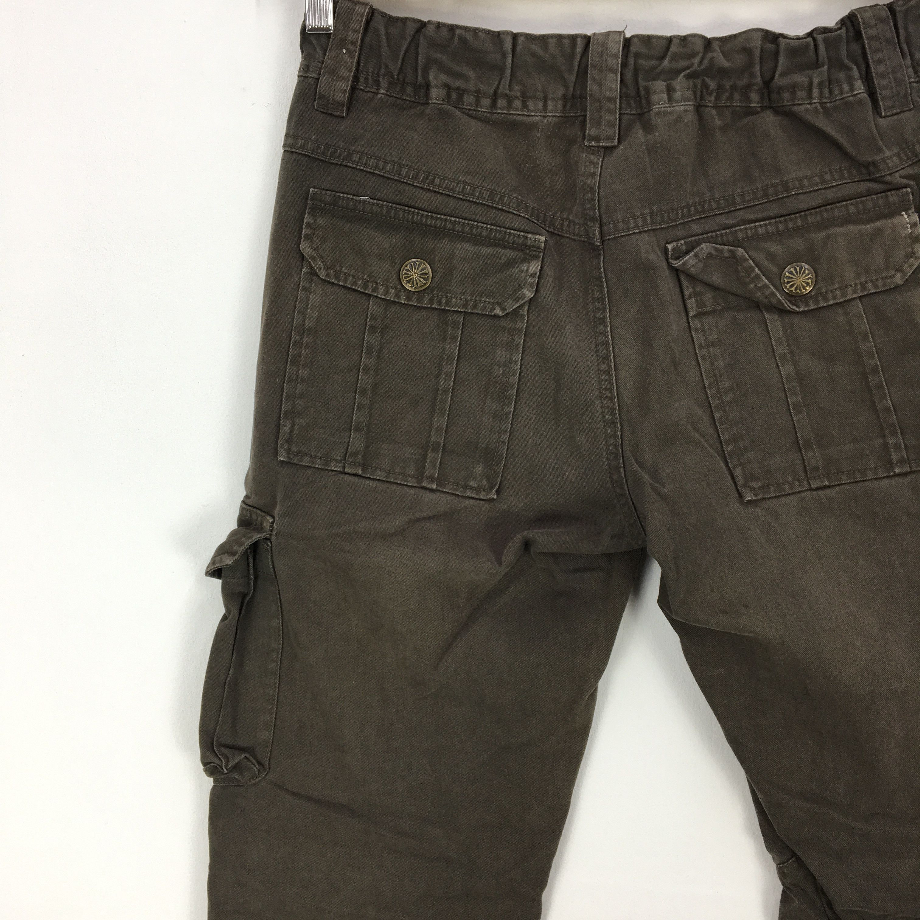Japanese Brand × Vintage Vintage Avant Garde Cargo Pants Utility Parachute Trousers Size 28" / US 6 / IT 42 - 7 Thumbnail
