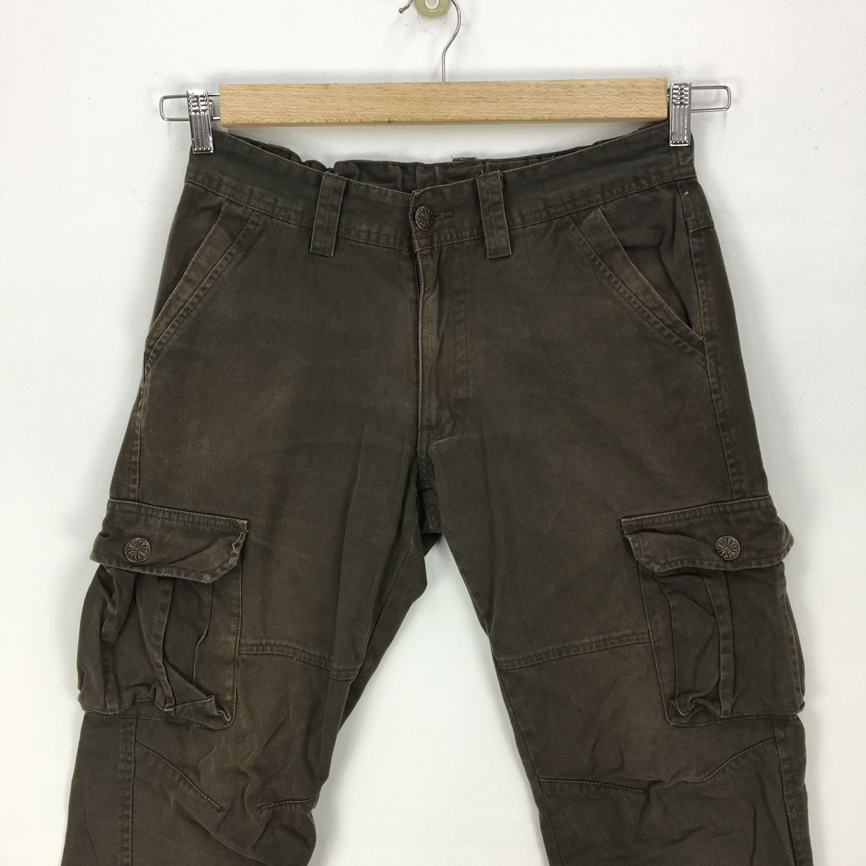 Japanese Brand × Vintage Vintage Avant Garde Cargo Pants Utility Parachute Trousers Size 28" / US 6 / IT 42 - 3 Thumbnail