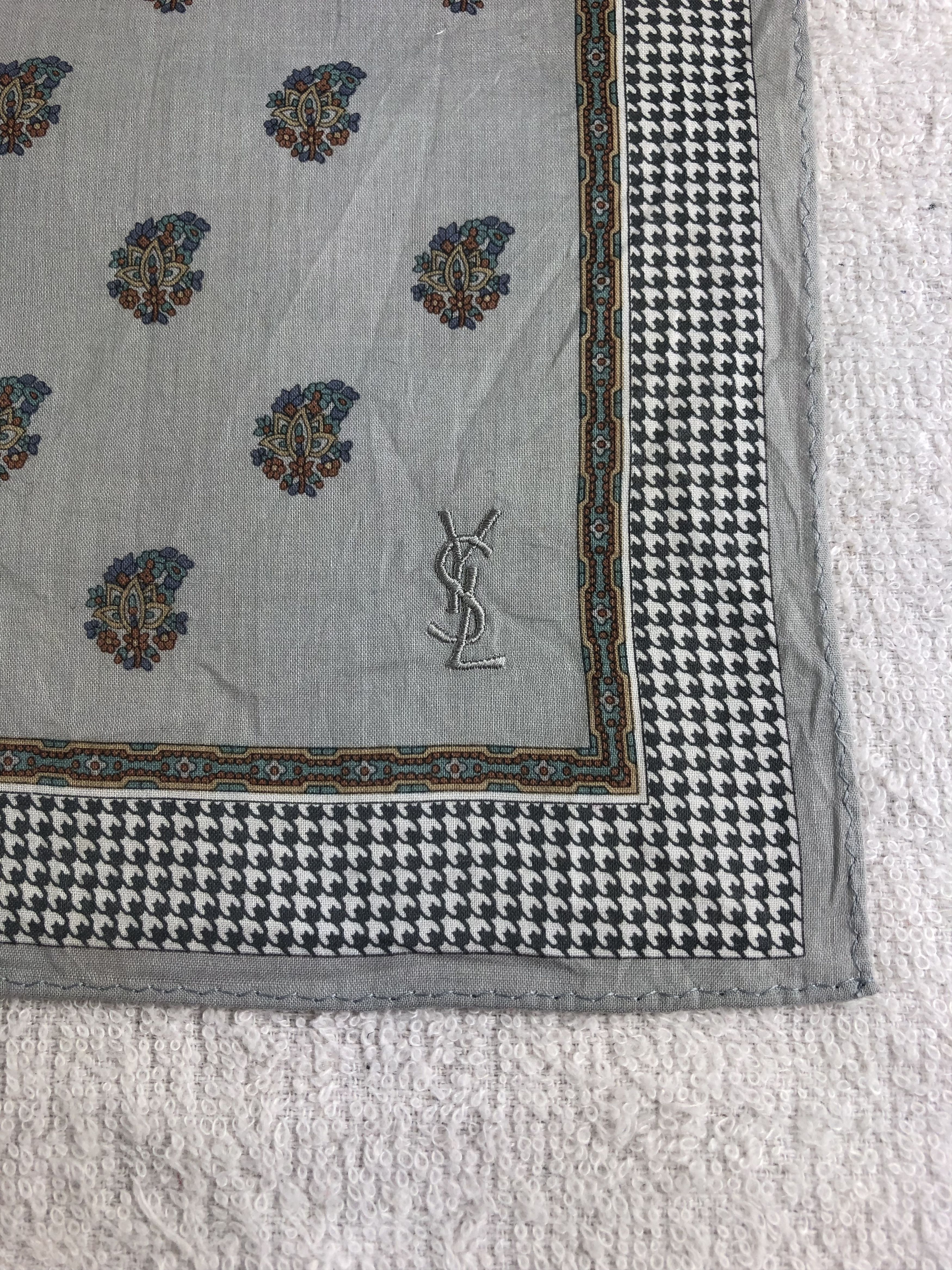 Yves Saint Laurent Yves Saint Laurent Handkerchief / Bandana / Neckerchief C097 Size ONE SIZE - 5 Thumbnail