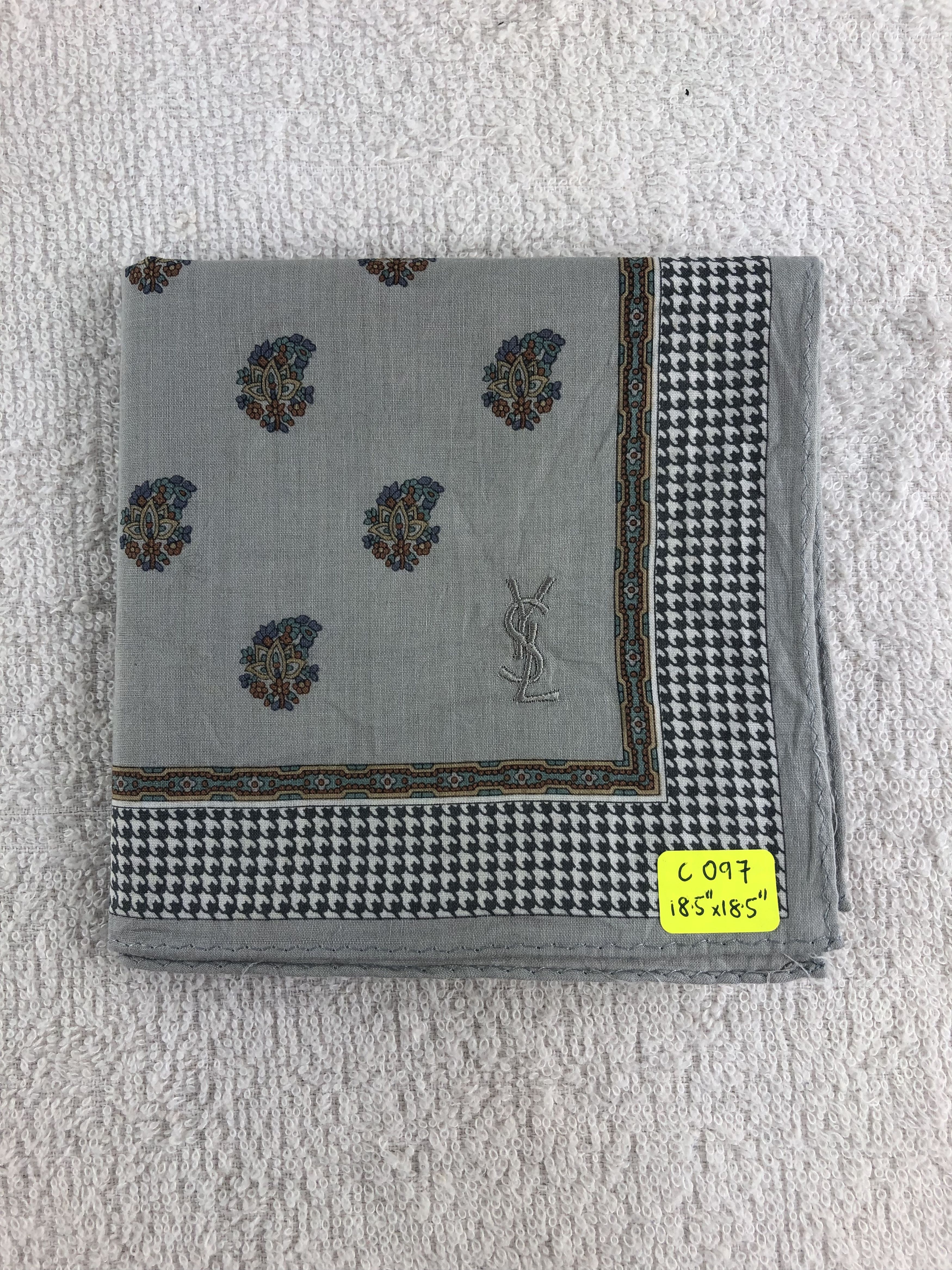 Yves Saint Laurent Yves Saint Laurent Handkerchief / Bandana / Neckerchief C097 Size ONE SIZE - 6 Thumbnail