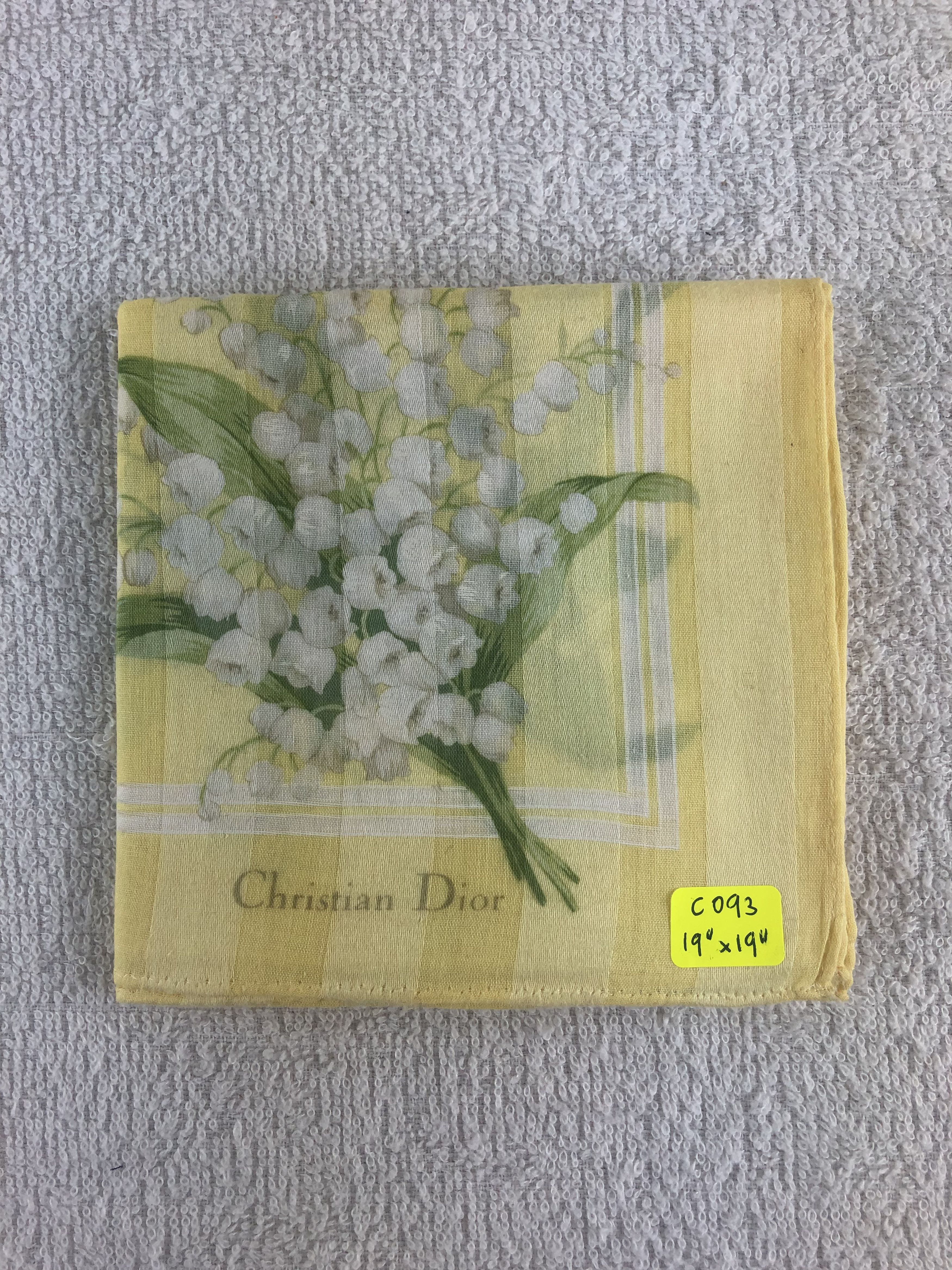 Vintage Christian Dior Handkerchief / Bandana / Neckerchief C093 Size ONE SIZE - 6 Thumbnail