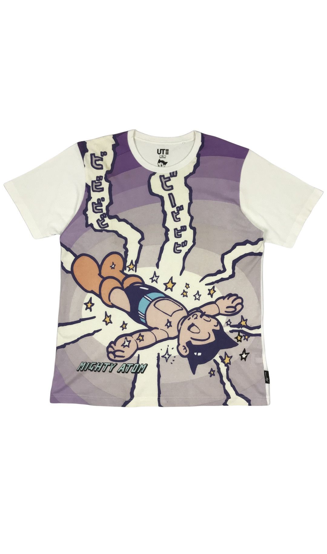 Cartoon Network × Uniqlo Rare MIGHTY ATOM Astro Boy Overprinted t-shirt Size US XL / EU 56 / 4 - 1 Thumbnail