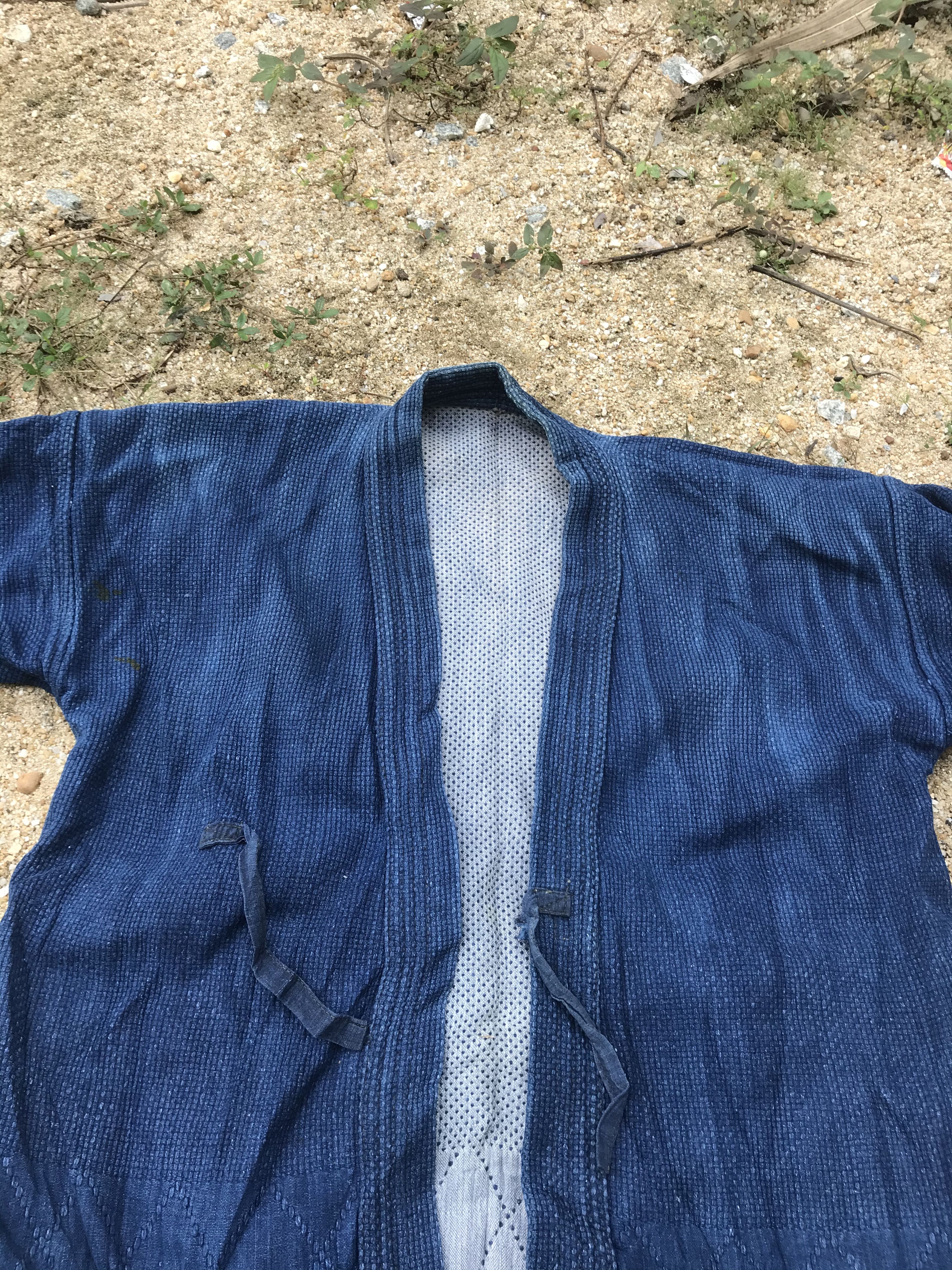 Vintage kimono indigo sashiko boro
