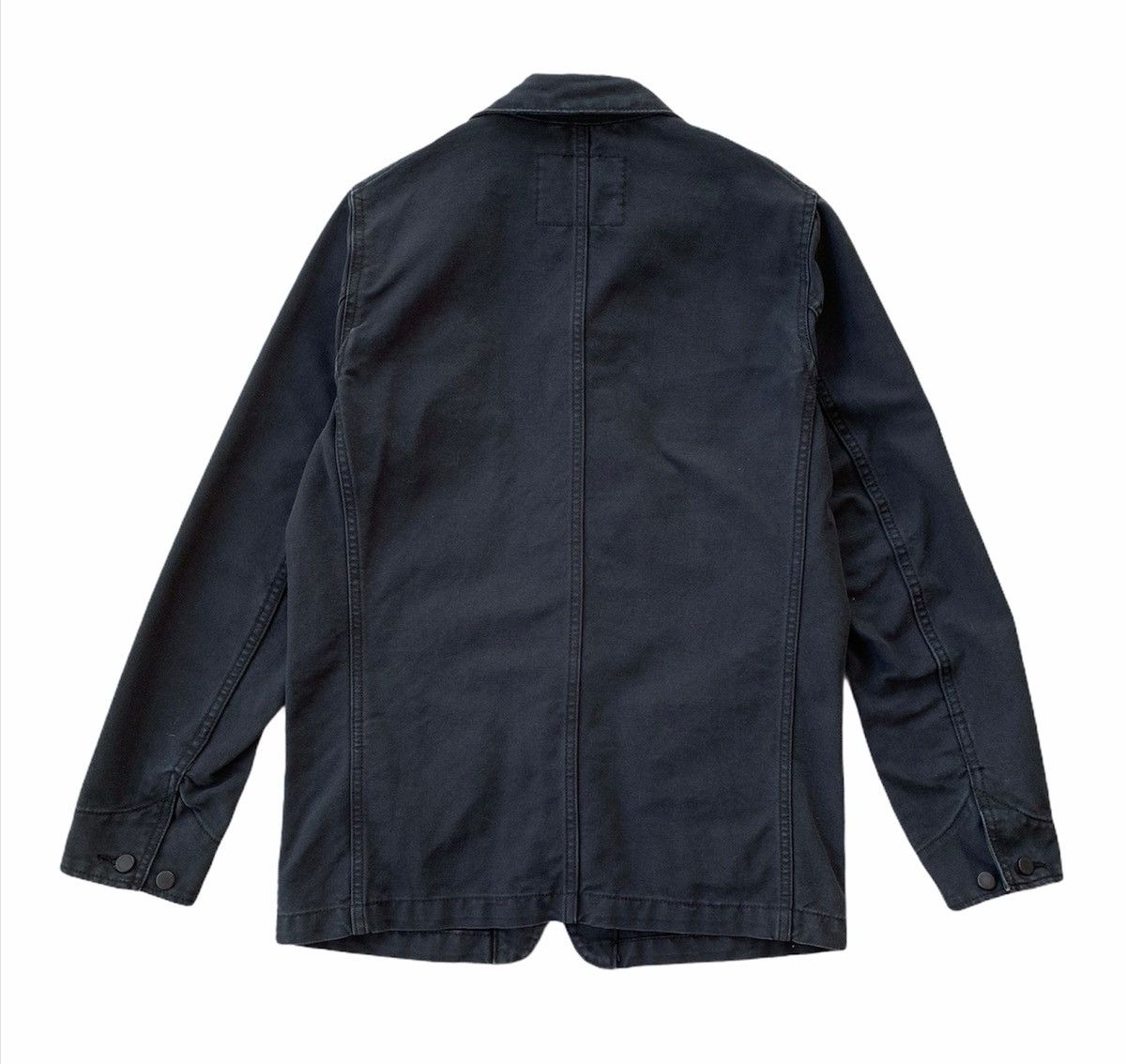 Japanese Brand × Levi's Made & Crafted × Levi's Vintage Clothing ❤️ Levi's Black Denim Chore Jacket Size US S / EU 44-46 / 1 - 2 Thumbnail