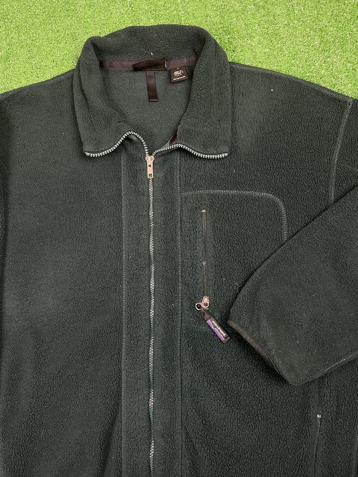 Patagonia × Vintage Vintage 90s Patagonia Synchilla Jacket Green Deep Pile USA Size US L / EU 52-54 / 3 - 1 Thumbnail
