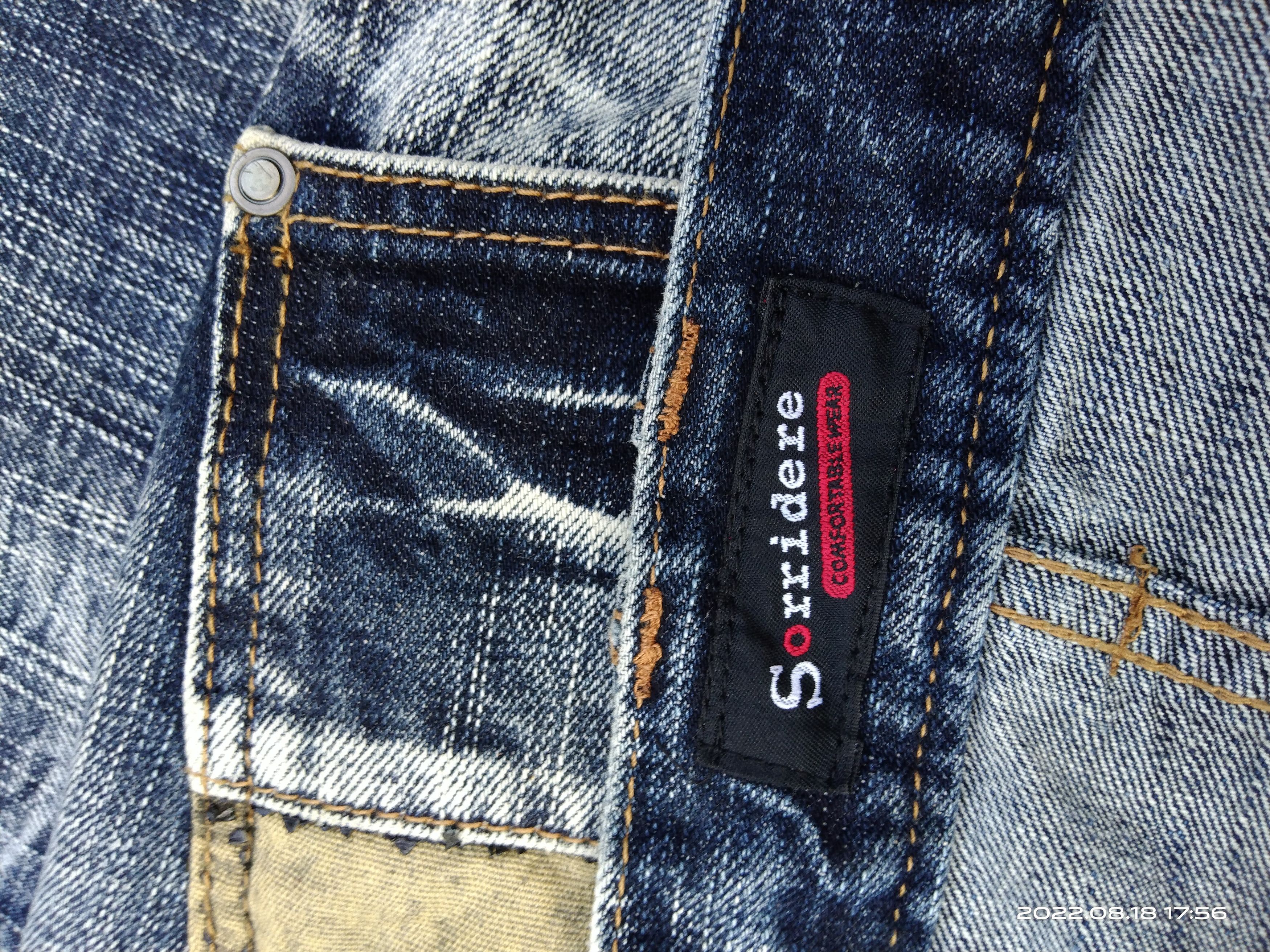 Japanese Brand SUPER SICK⚡⚡⚡DISTRESSED SORRIDERRE DENIM PANTS Size US 33 - 8 Thumbnail
