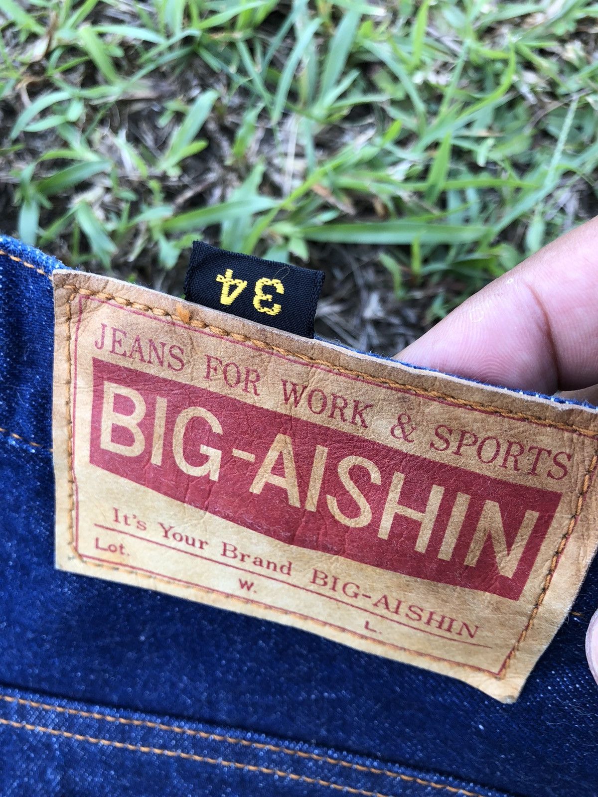 Vintage Vintage 70s BIG - AISHIN Hippie Flare Rare Jean Size US 32 / EU 48 - 11 Thumbnail