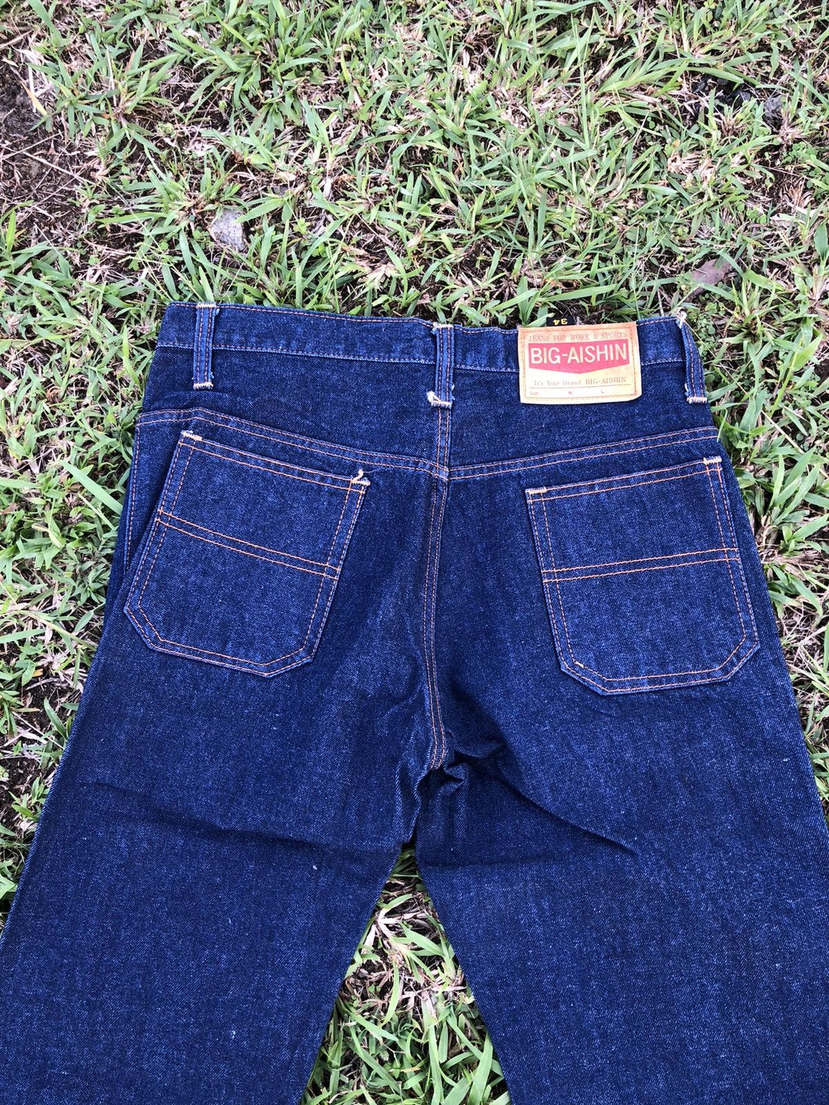 Vintage Vintage 70s BIG - AISHIN Hippie Flare Rare Jean Size US 32 / EU 48 - 2 Thumbnail