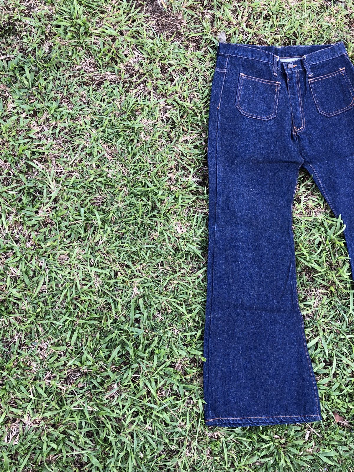 Vintage Vintage 70s BIG - AISHIN Hippie Flare Rare Jean Size US 32 / EU 48 - 5 Thumbnail