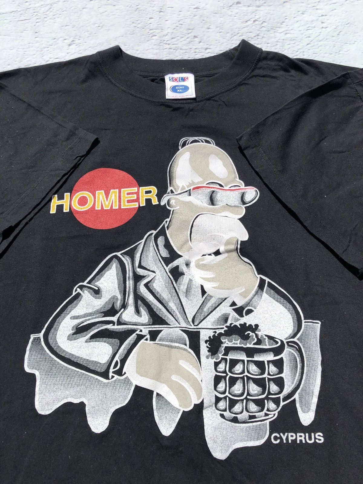 Cartoon Network Vintage 90s The Simpsons Homer Cyprus Tee (King of the Hill) Size US XL / EU 56 / 4 - 3 Thumbnail