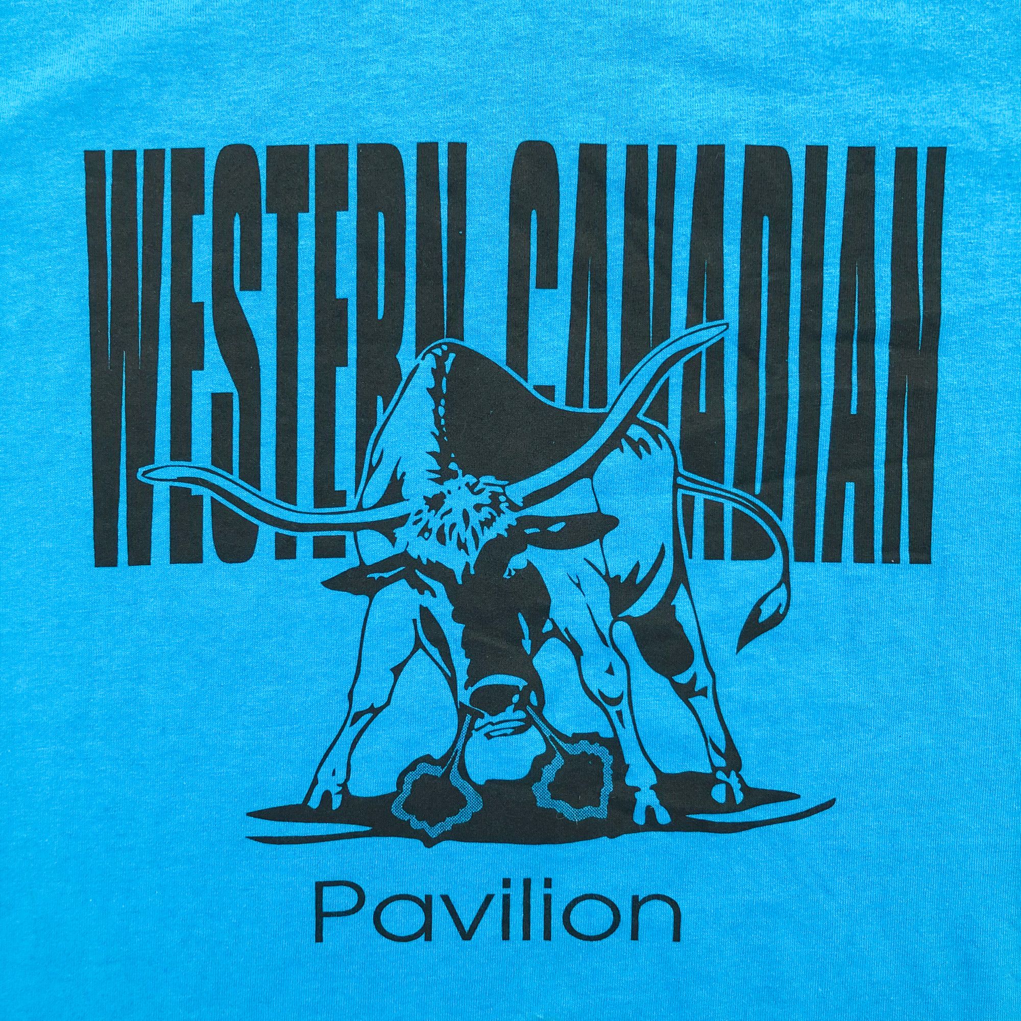 Vintage 90s Single Stitch Blue 'Cowboy' T-Shirt (with back hit 🔥) Size US M / EU 48-50 / 2 - 6 Thumbnail