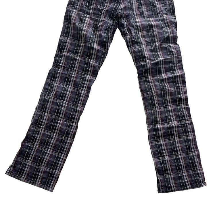 If Six Was Nine Japanese Brand Semantic Design Poem Tartan Punk Pants