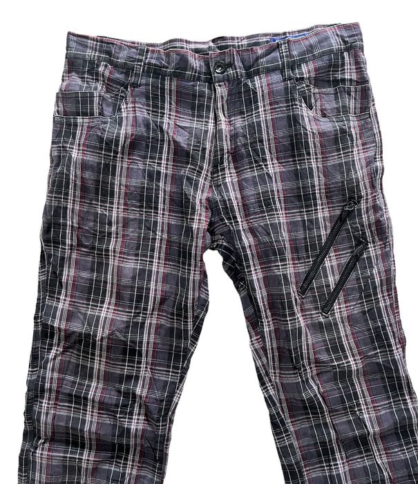 If Six Was Nine Japanese Brand Semantic Design Poem Tartan Punk Pants