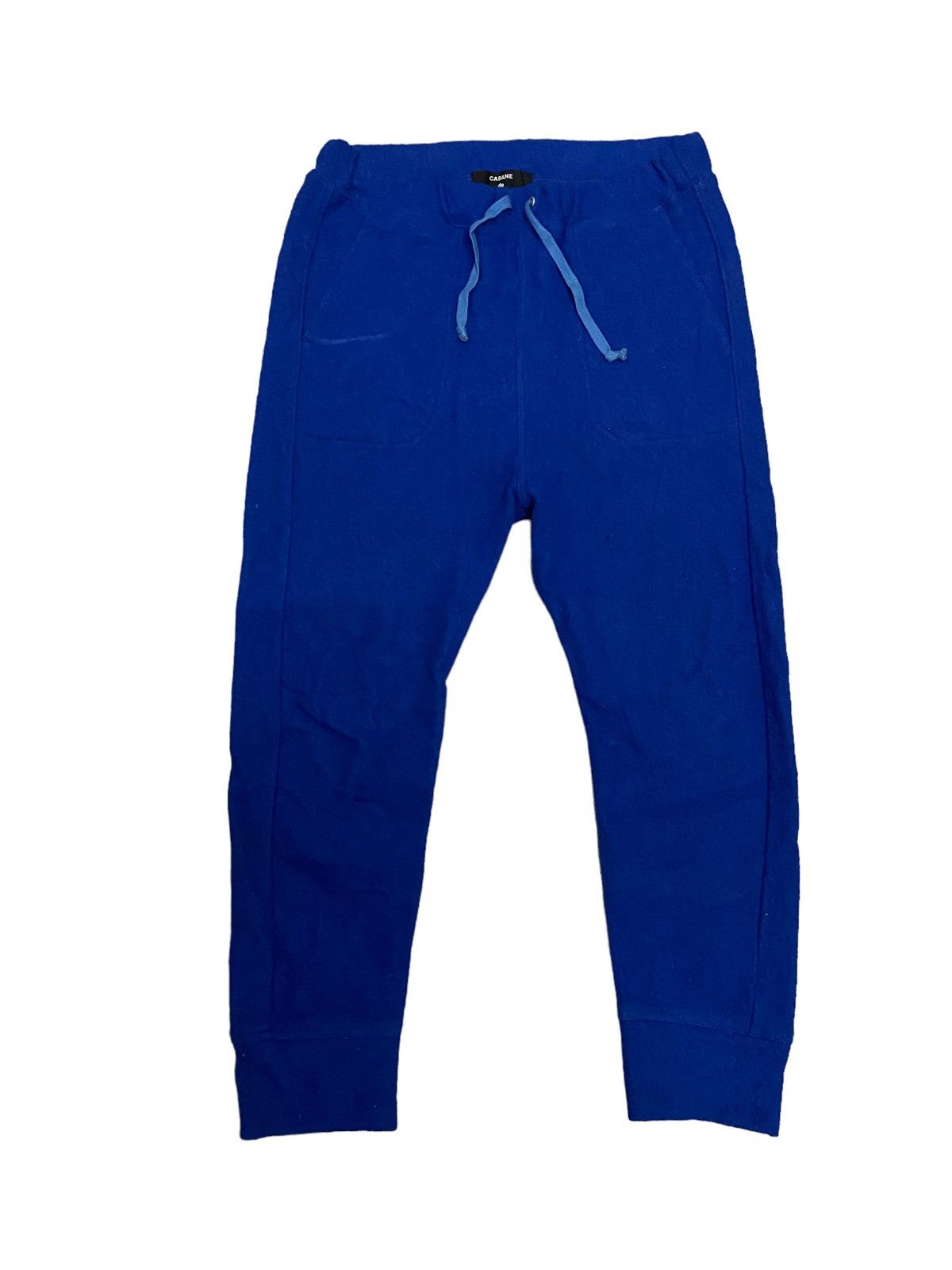 image of Archival Clothing x Issey Miyake Vintage Cabane De Zucca Issey Miyake Wool Sweatpant in Blue (Size 