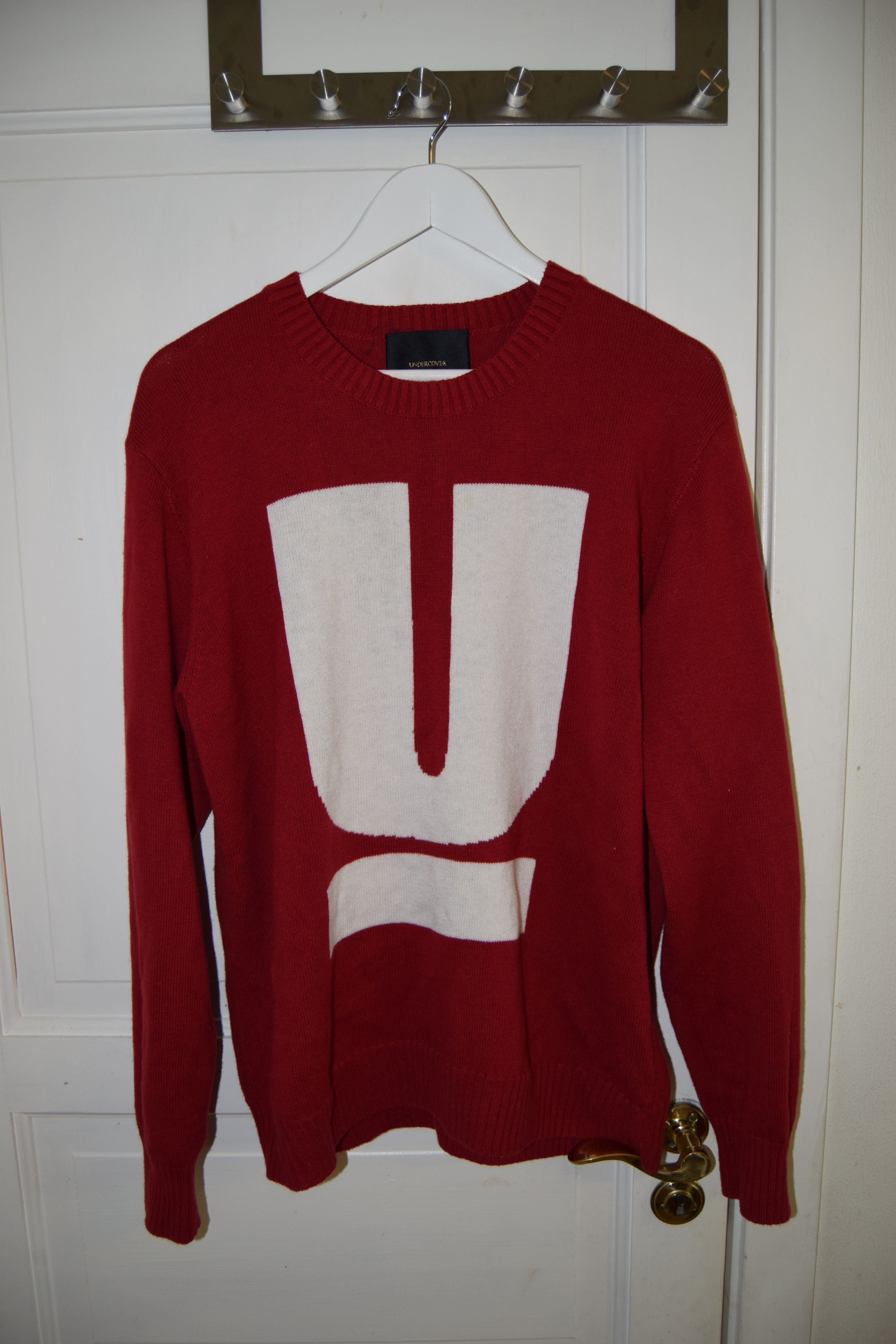 Undercover red big u sweater Size US L / EU 52-54 / 3 - 1 Thumbnail