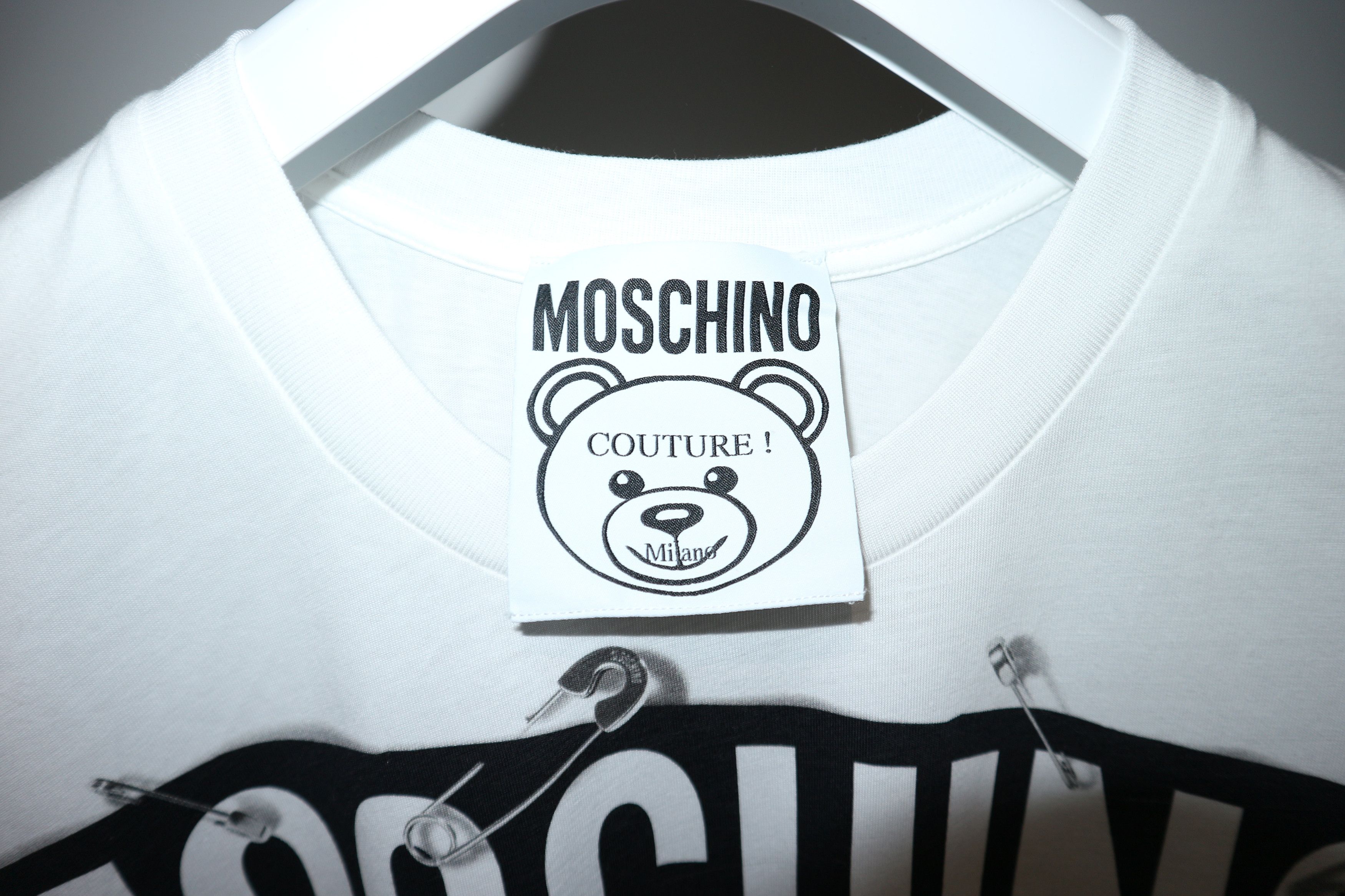 Moschino teddy bear safety pin t-shirt Size US XXS / EU 40 - 3 Thumbnail