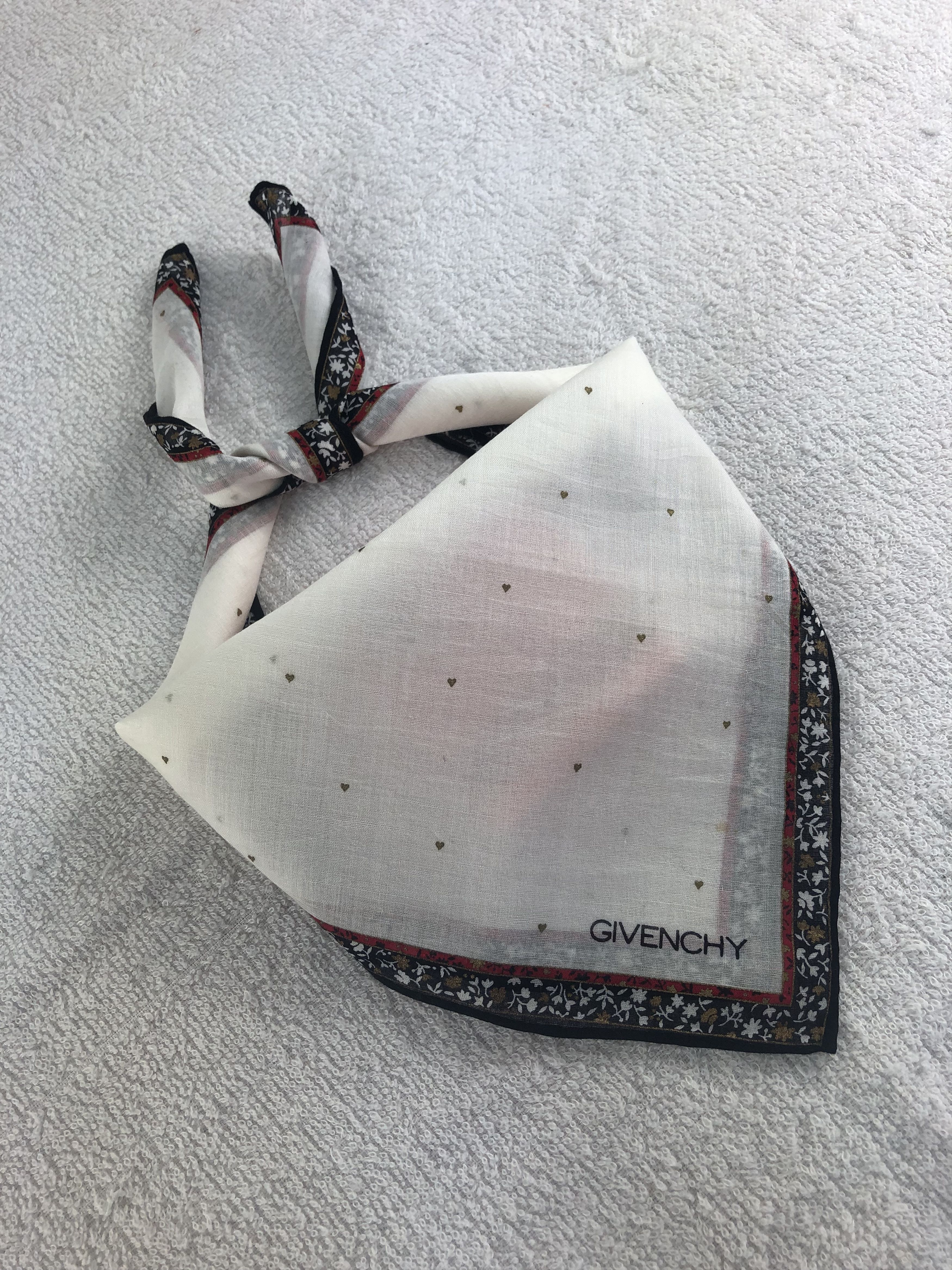Vintage Christian Dior Handkerchief / Bandana / Neckerchief C090 Size ONE SIZE - 2 Thumbnail
