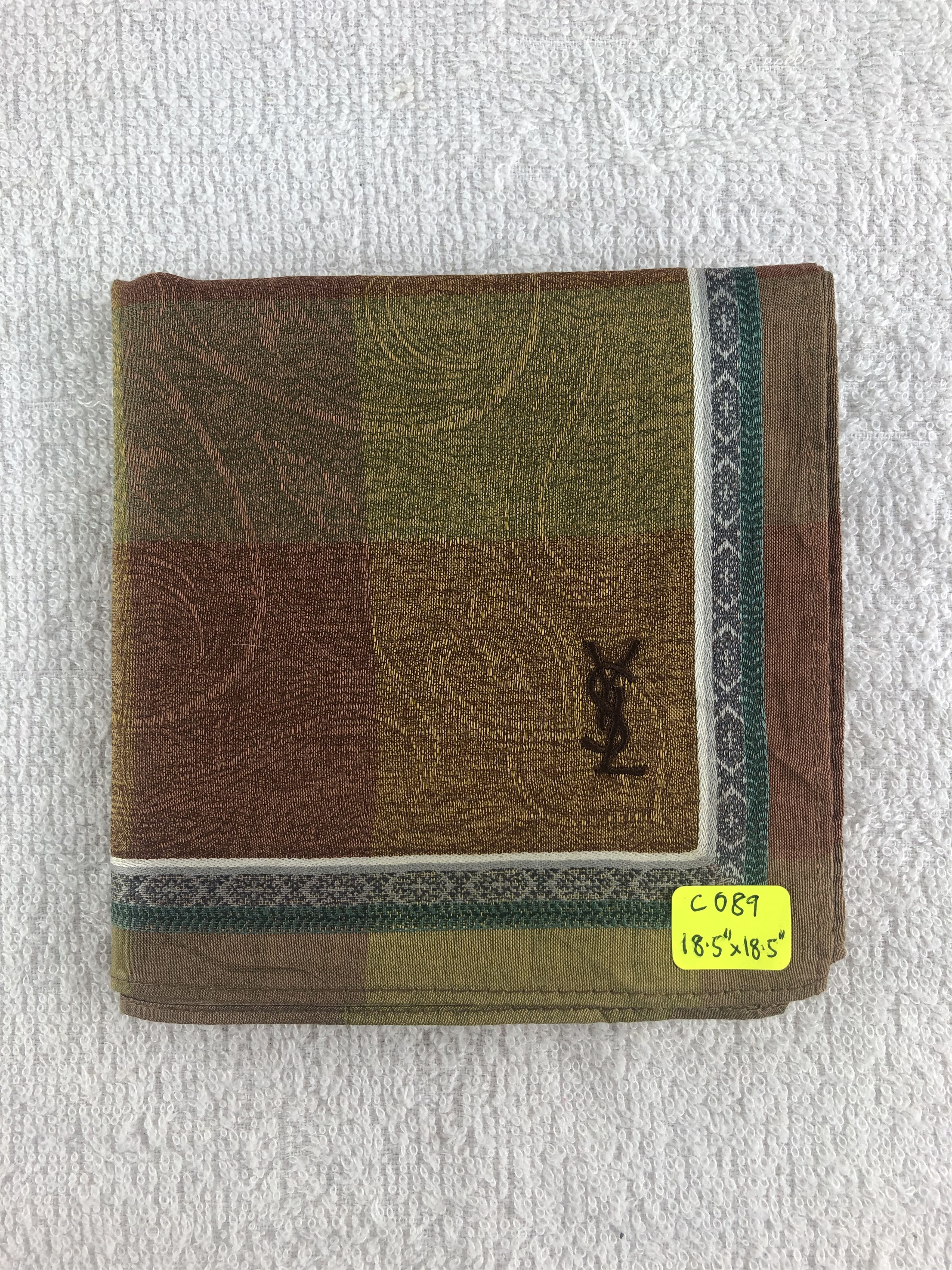 Yves Saint Laurent Yves Saint Laurent Handkerchief / Bandana / Neckerchief C089 Size ONE SIZE - 6 Thumbnail