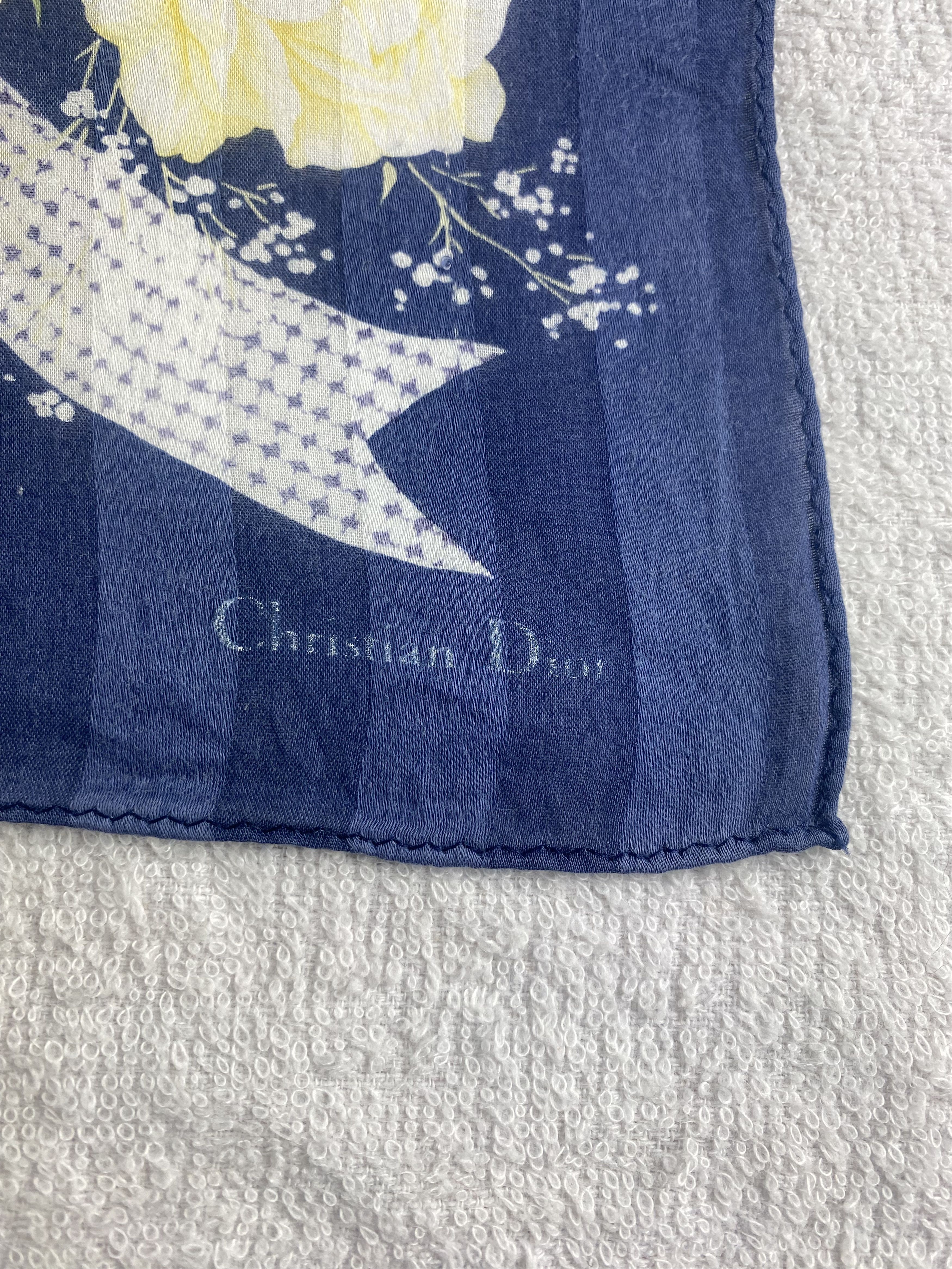 Vintage Christian Dior Handkerchief / Bandana / Neckerchief C083 Size ONE SIZE - 5 Thumbnail