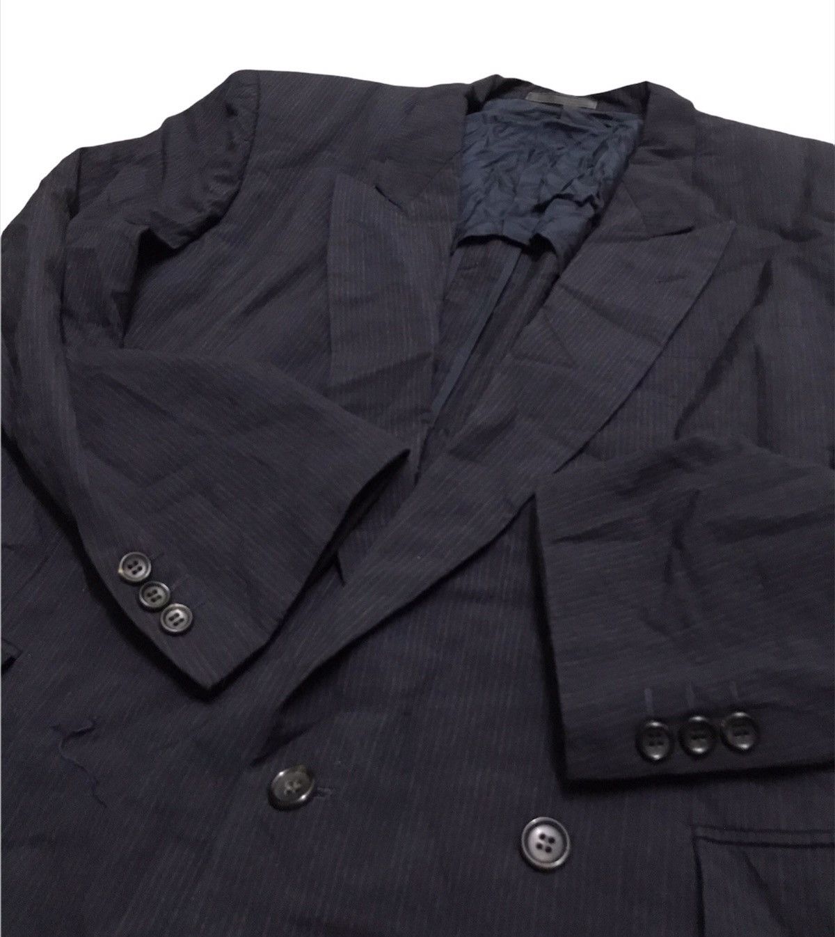 Comme des Garcons Homme Plus AD1990 Comme des garcons homme plus stripes coat Size US S / EU 44-46 / 1 - 3 Thumbnail