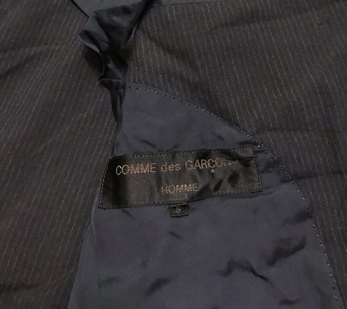 Comme des Garcons Homme Plus AD1990 Comme des garcons homme plus stripes coat Size US S / EU 44-46 / 1 - 2 Thumbnail