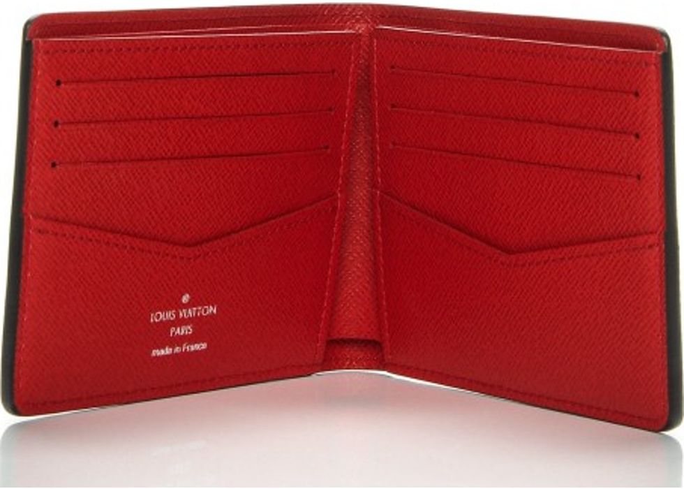 louis supreme wallet red