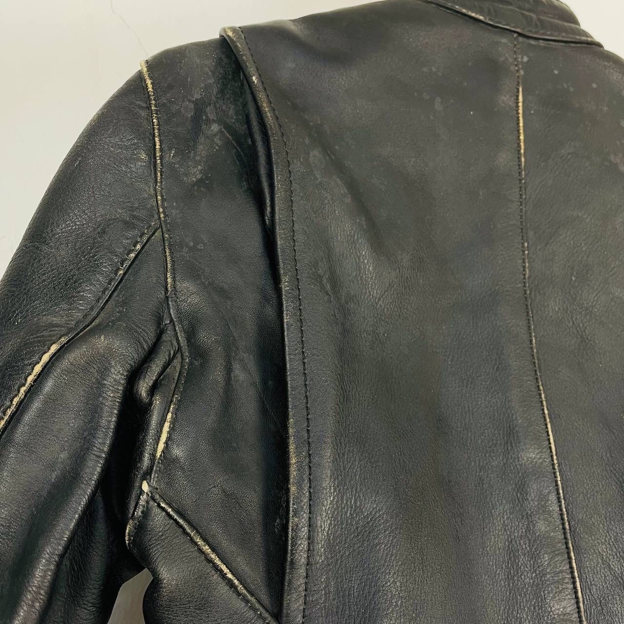 Vanson Leathers VINTAGE VANSON LEATHERS BIKER LEATHER JACKET Size US XS / EU 42 / 0 - 18 Thumbnail