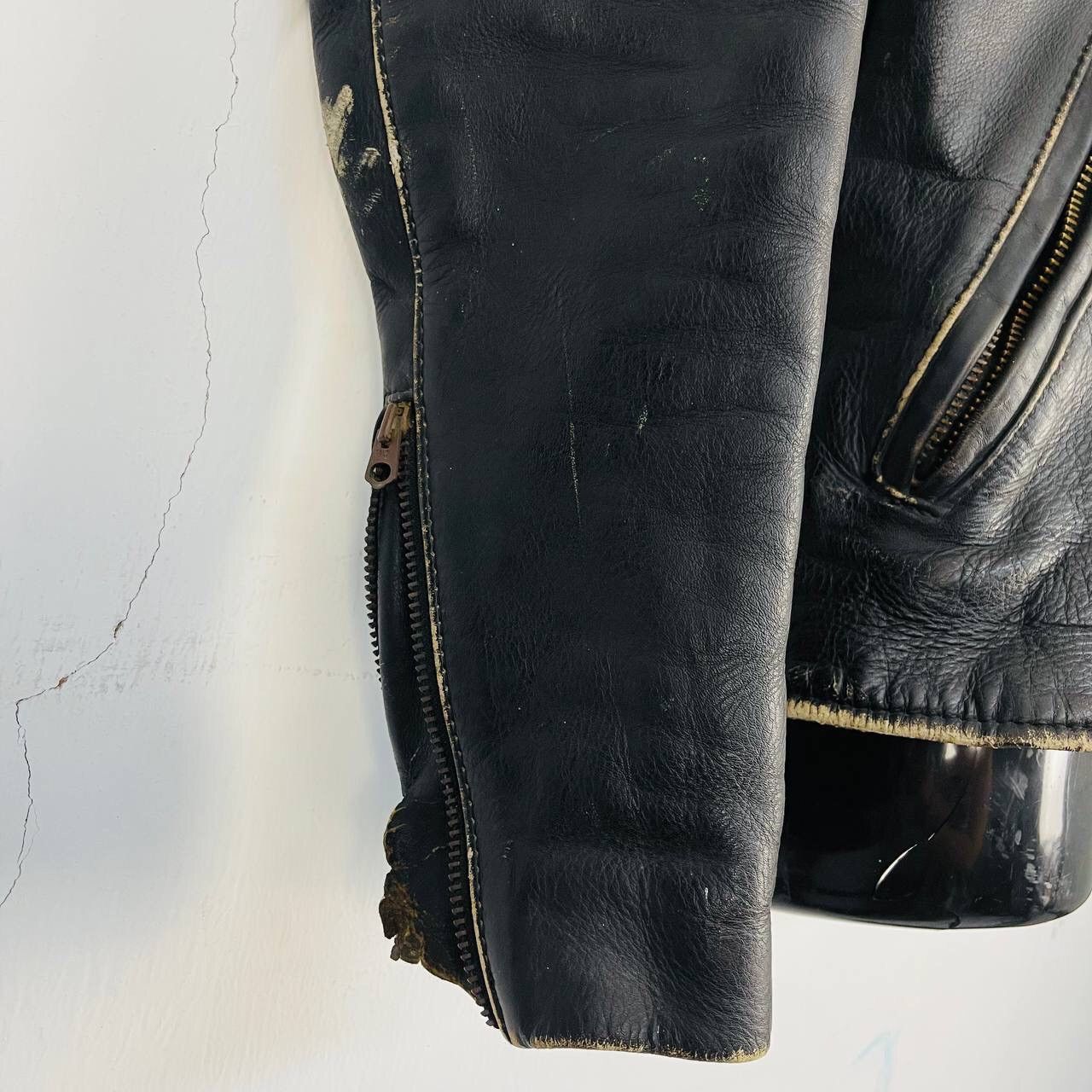 Vanson Leathers VINTAGE VANSON LEATHERS BIKER LEATHER JACKET Size US XS / EU 42 / 0 - 11 Thumbnail