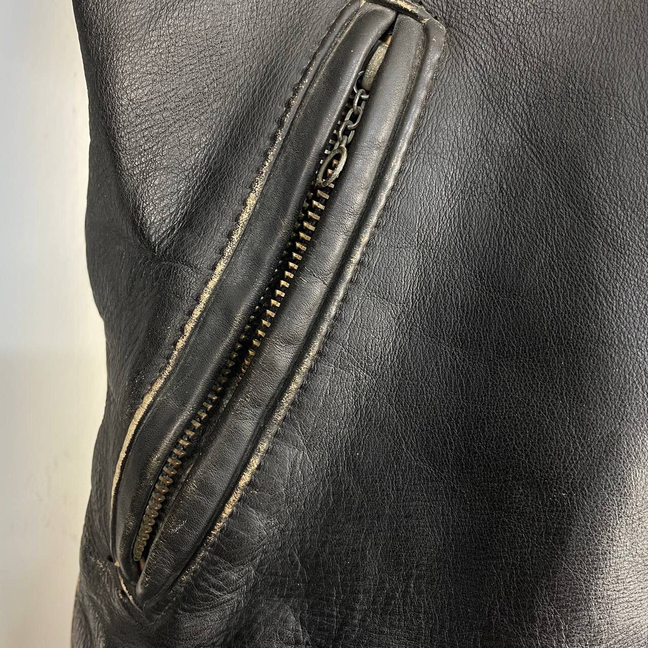 Vanson Leathers VINTAGE VANSON LEATHERS BIKER LEATHER JACKET Size US XS / EU 42 / 0 - 8 Thumbnail