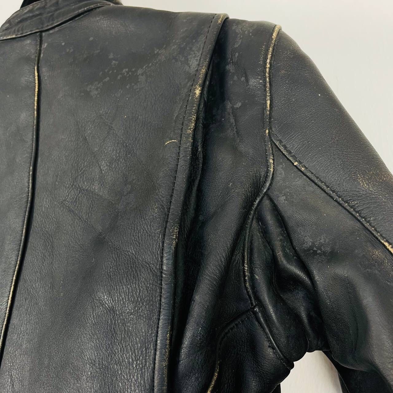 Vanson Leathers VINTAGE VANSON LEATHERS BIKER LEATHER JACKET Size US XS / EU 42 / 0 - 19 Thumbnail