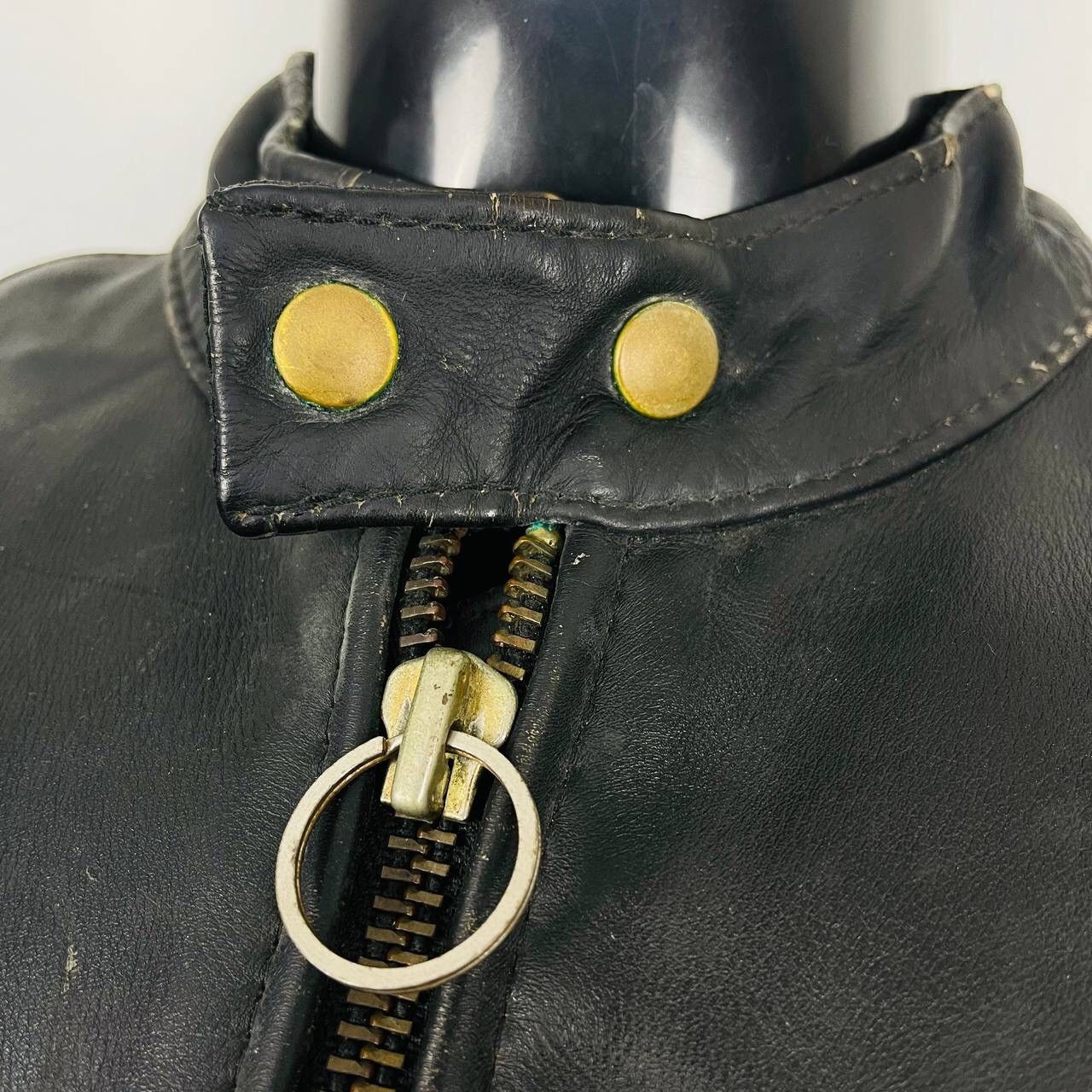 Vanson Leathers VINTAGE VANSON LEATHERS BIKER LEATHER JACKET Size US XS / EU 42 / 0 - 5 Thumbnail