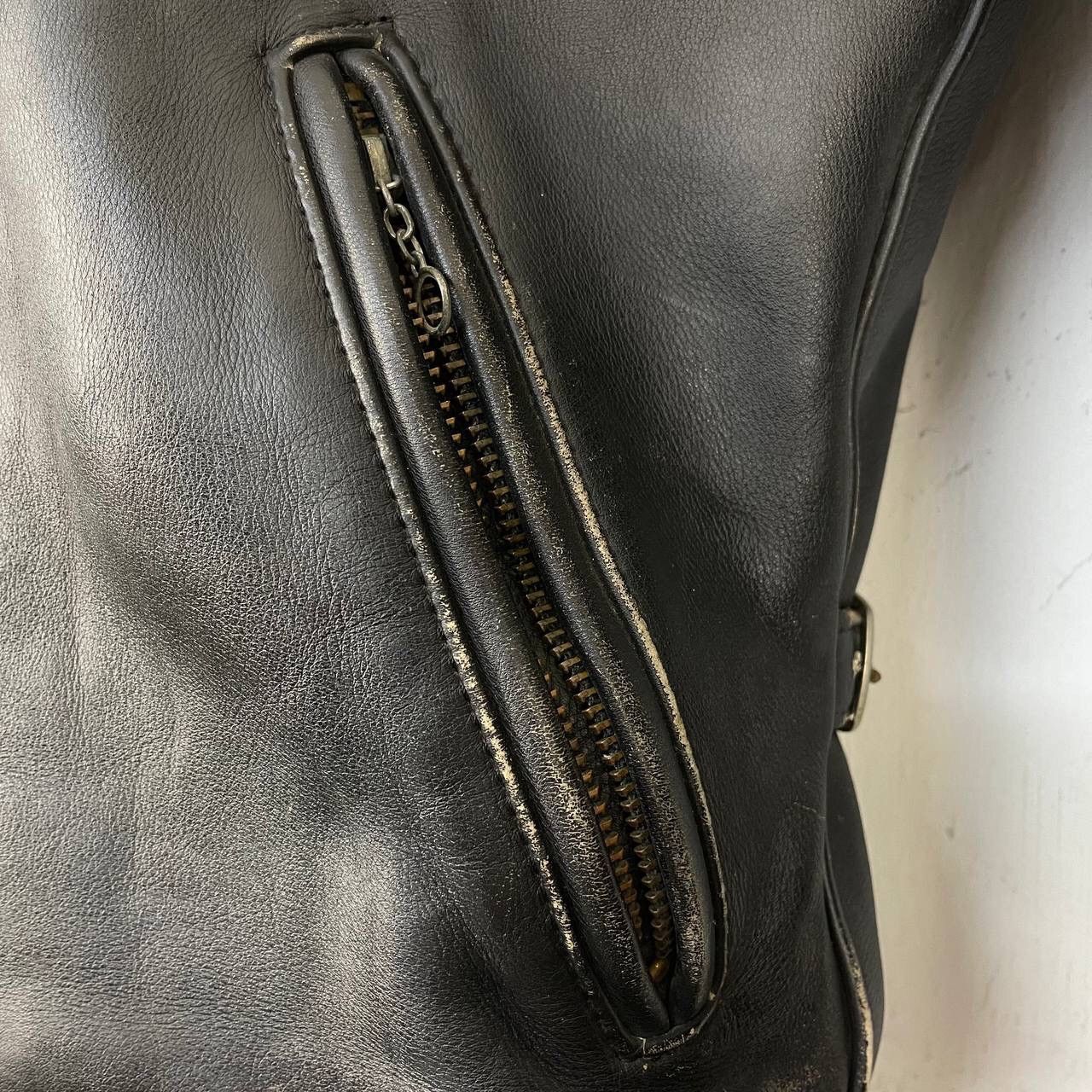 Vanson Leathers VINTAGE VANSON LEATHERS BIKER LEATHER JACKET Size US XS / EU 42 / 0 - 7 Thumbnail