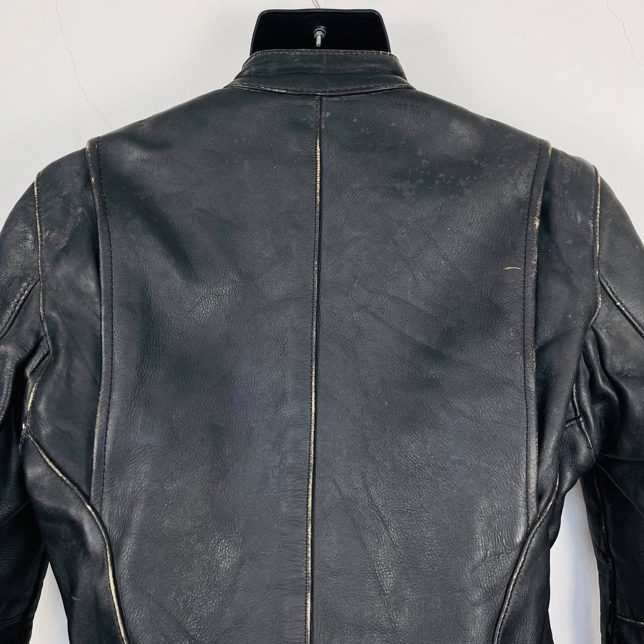 Vanson Leathers VINTAGE VANSON LEATHERS BIKER LEATHER JACKET Size US XS / EU 42 / 0 - 14 Thumbnail