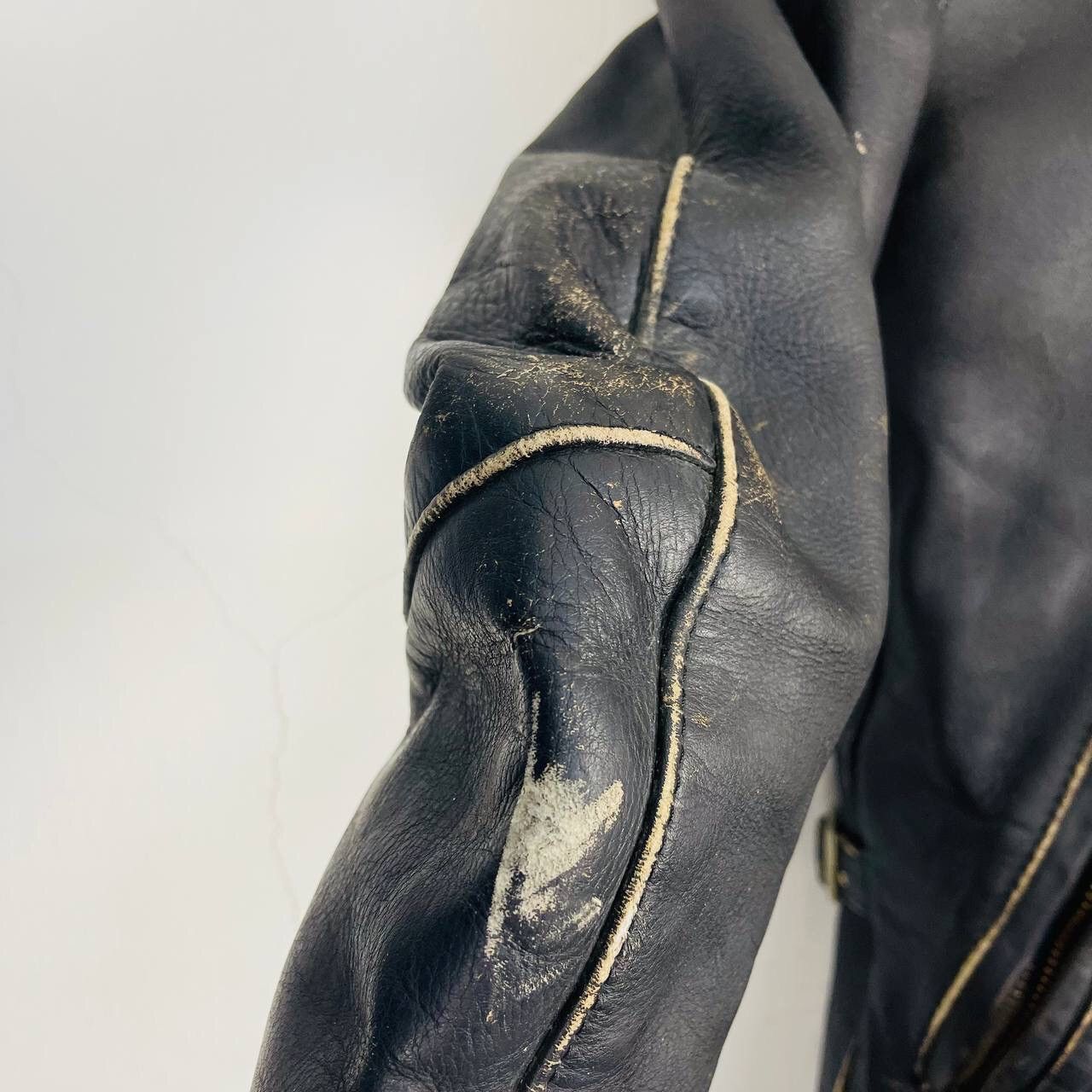 Vanson Leathers VINTAGE VANSON LEATHERS BIKER LEATHER JACKET Size US XS / EU 42 / 0 - 12 Thumbnail