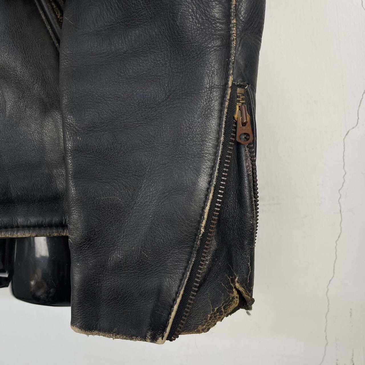 Vanson Leathers VINTAGE VANSON LEATHERS BIKER LEATHER JACKET Size US XS / EU 42 / 0 - 9 Thumbnail