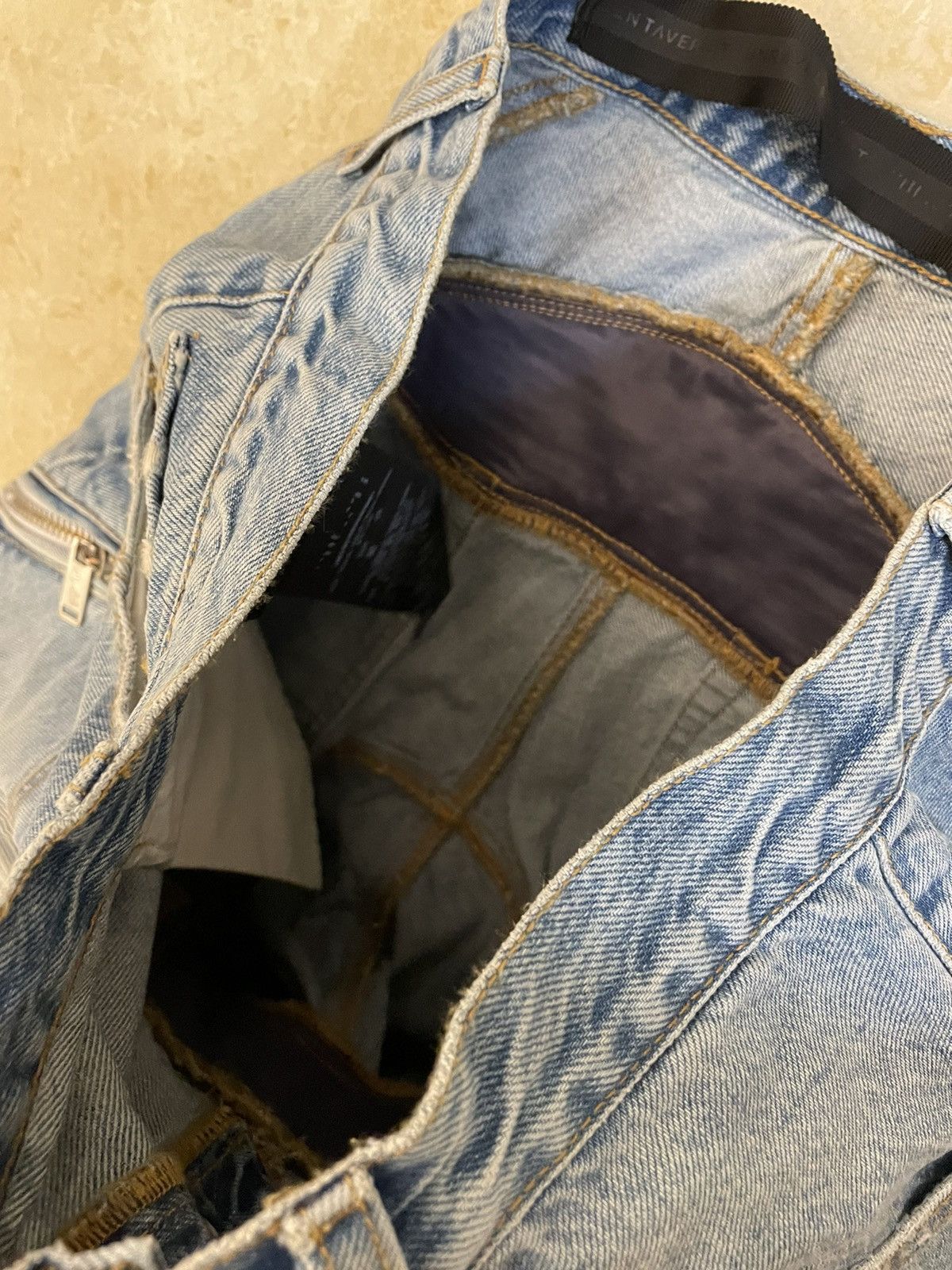 Ben Taverniti Unravel Project Biker denim pants Size US 32 / EU 48 - 8 Thumbnail