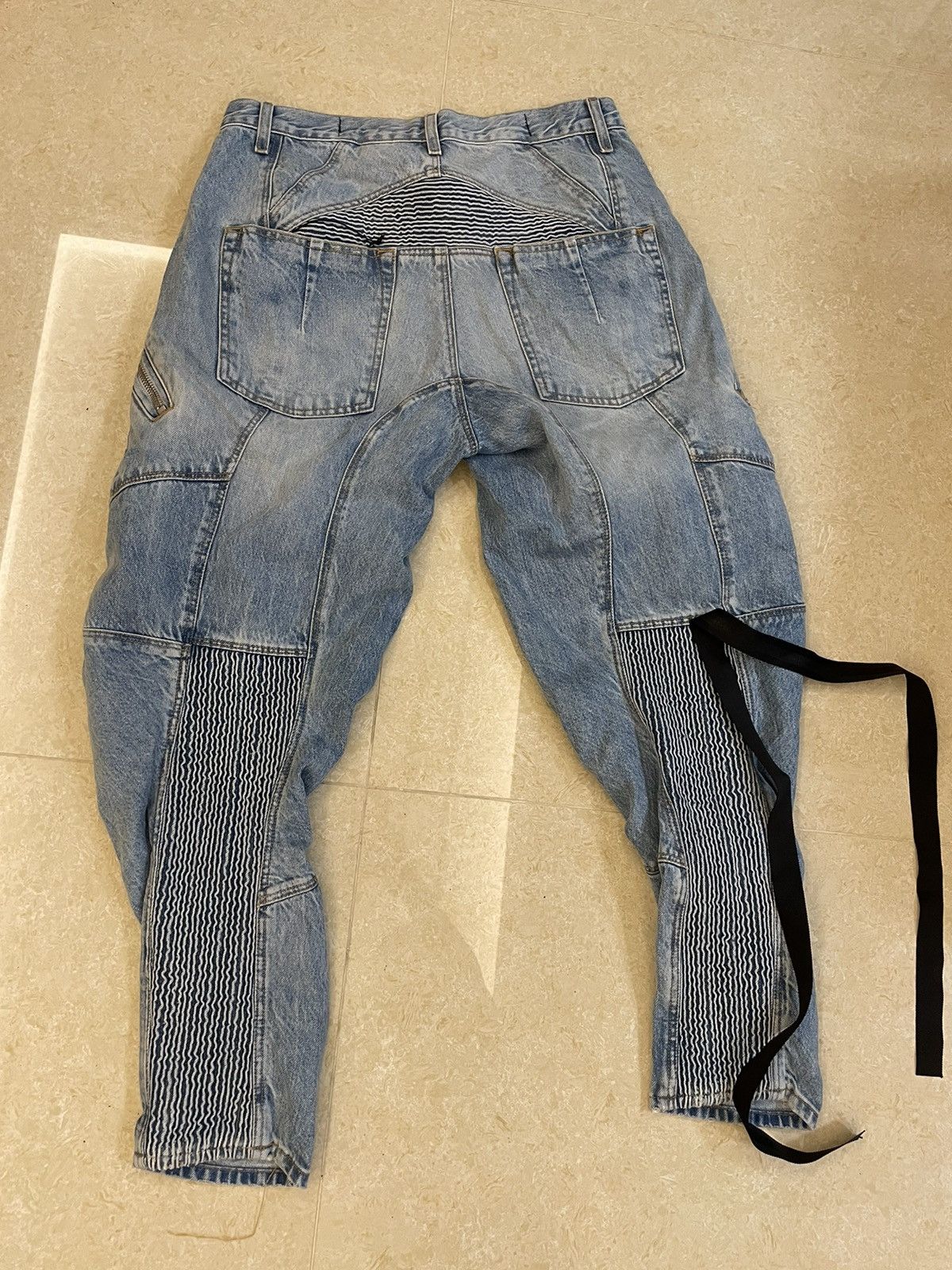 Ben Taverniti Unravel Project Biker denim pants Size US 32 / EU 48 - 9 Thumbnail