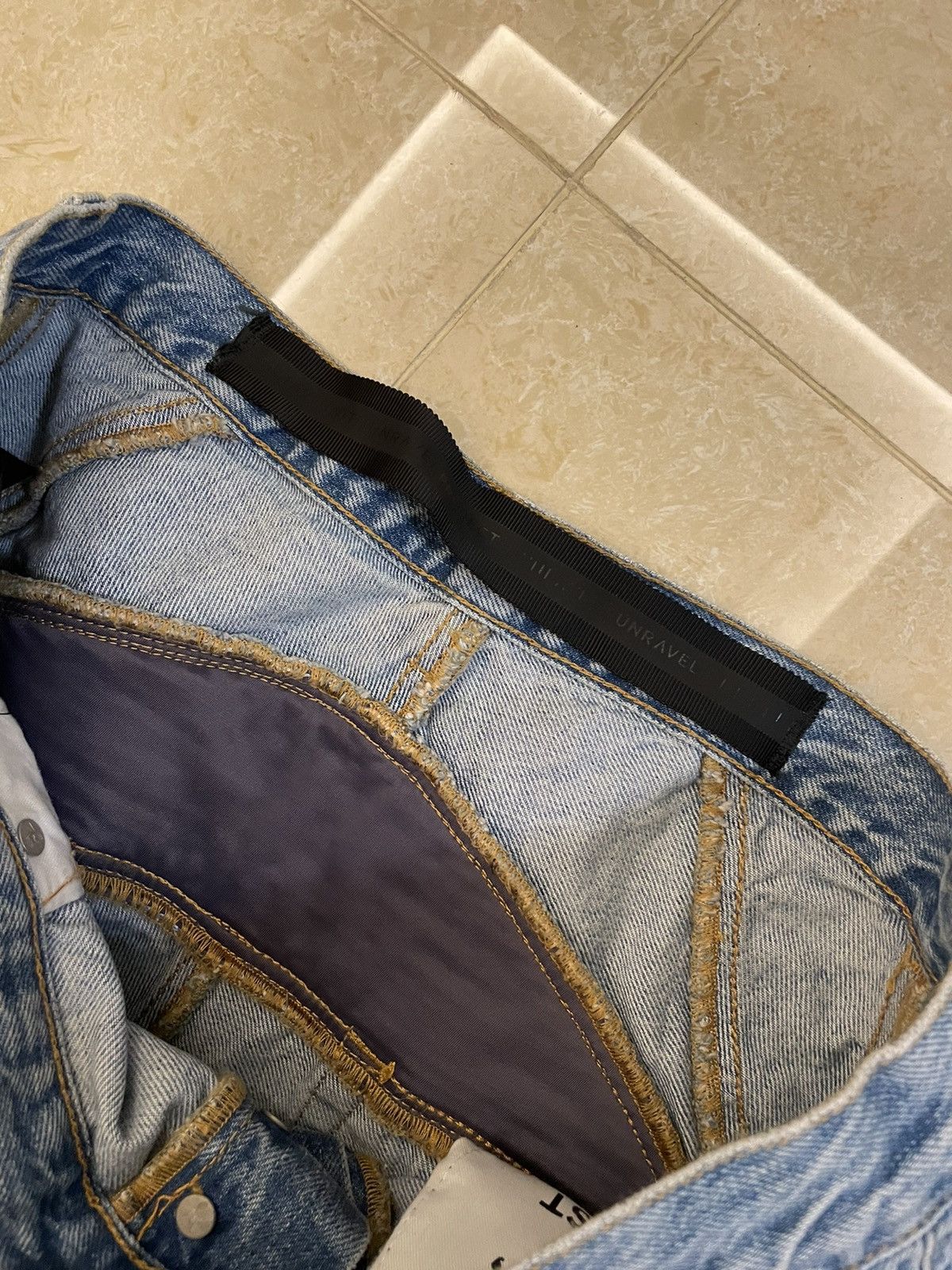 Ben Taverniti Unravel Project Biker denim pants Size US 32 / EU 48 - 7 Thumbnail