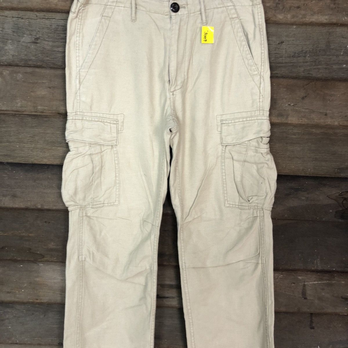 Gap Gap Khakis Cream Multipocket Cargo Pants #3009 Size US 30 / EU 46 - 4 Thumbnail