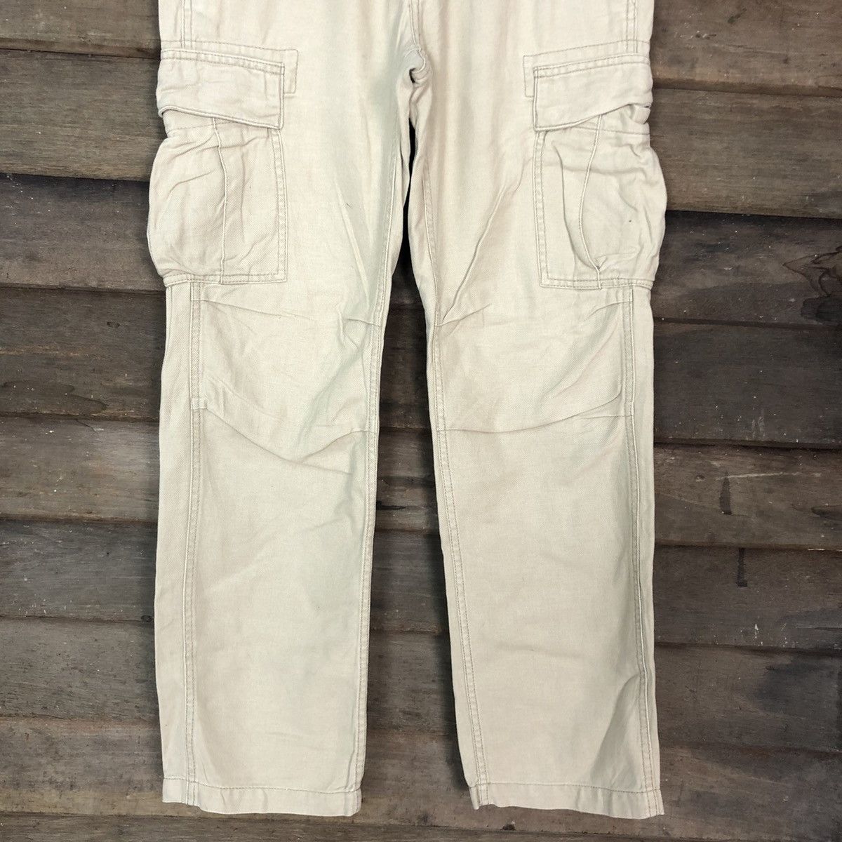 Gap Gap Khakis Cream Multipocket Cargo Pants #3009 Size US 30 / EU 46 - 3 Thumbnail