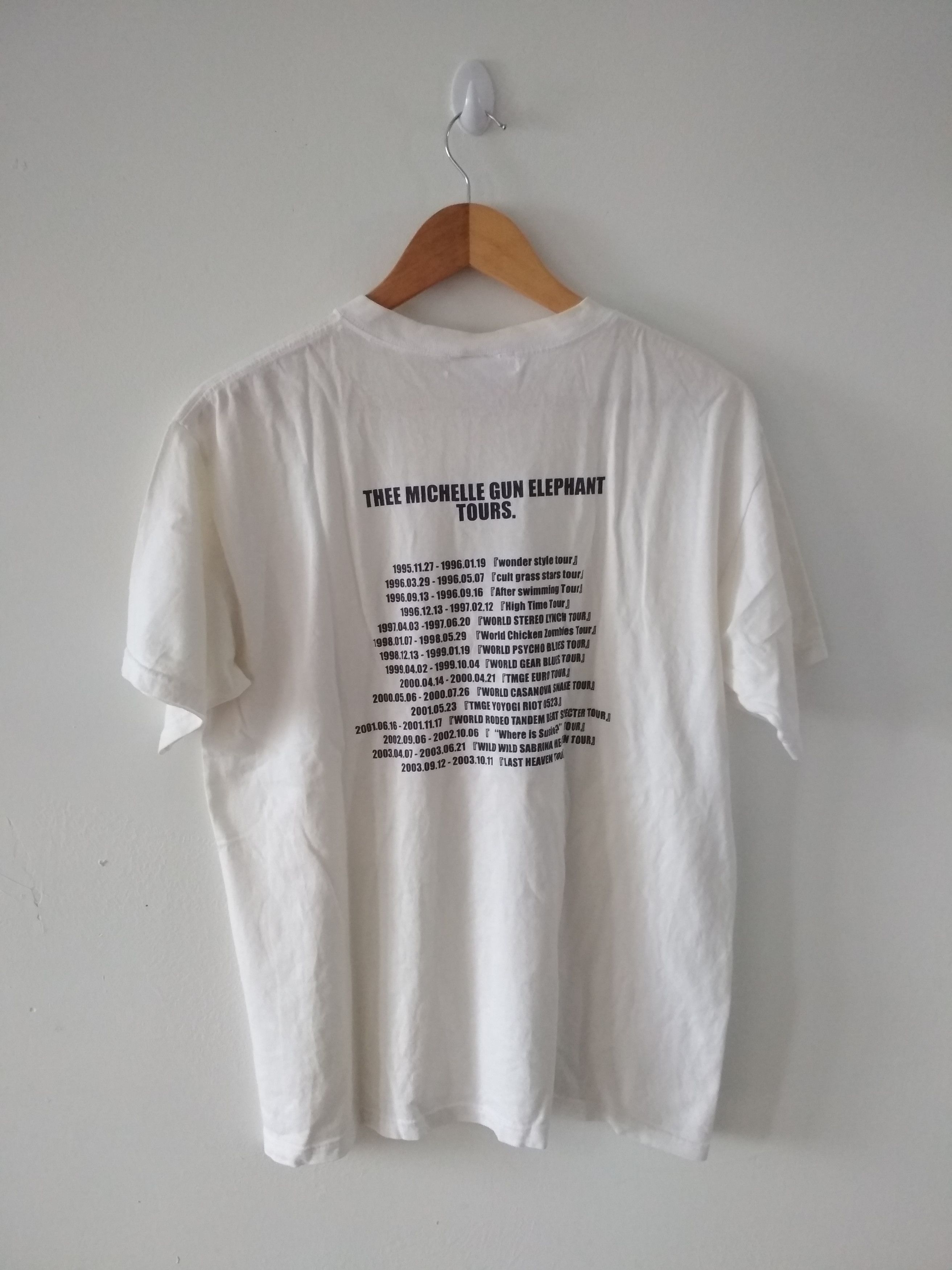 Vintage TMGE thee michelle gun elephant Rock band tshirt