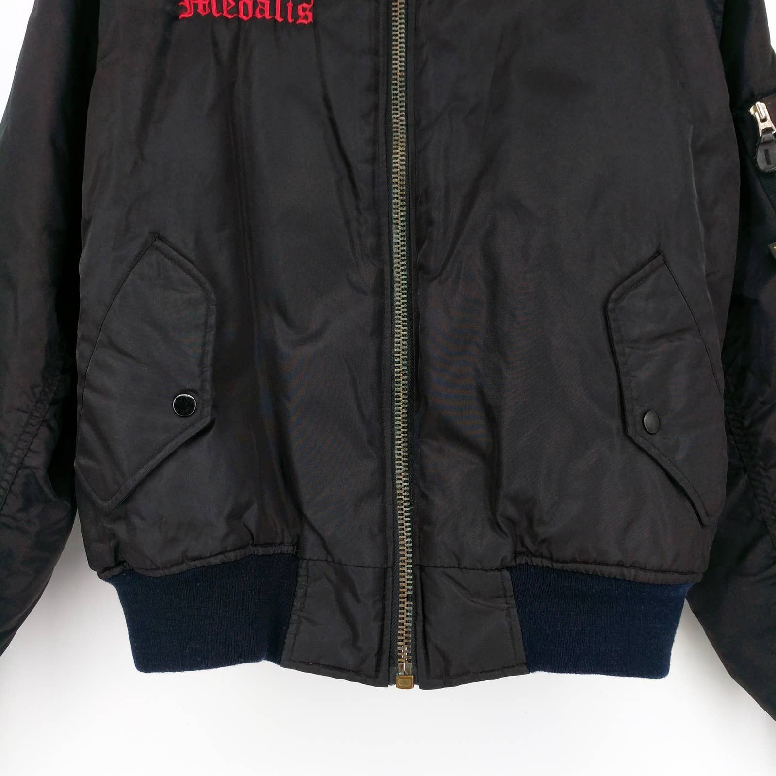 Vintage Vintage US Army MA-1 Flight Bomber Jacket Military Patch L Size US L / EU 52-54 / 3 - 5 Thumbnail