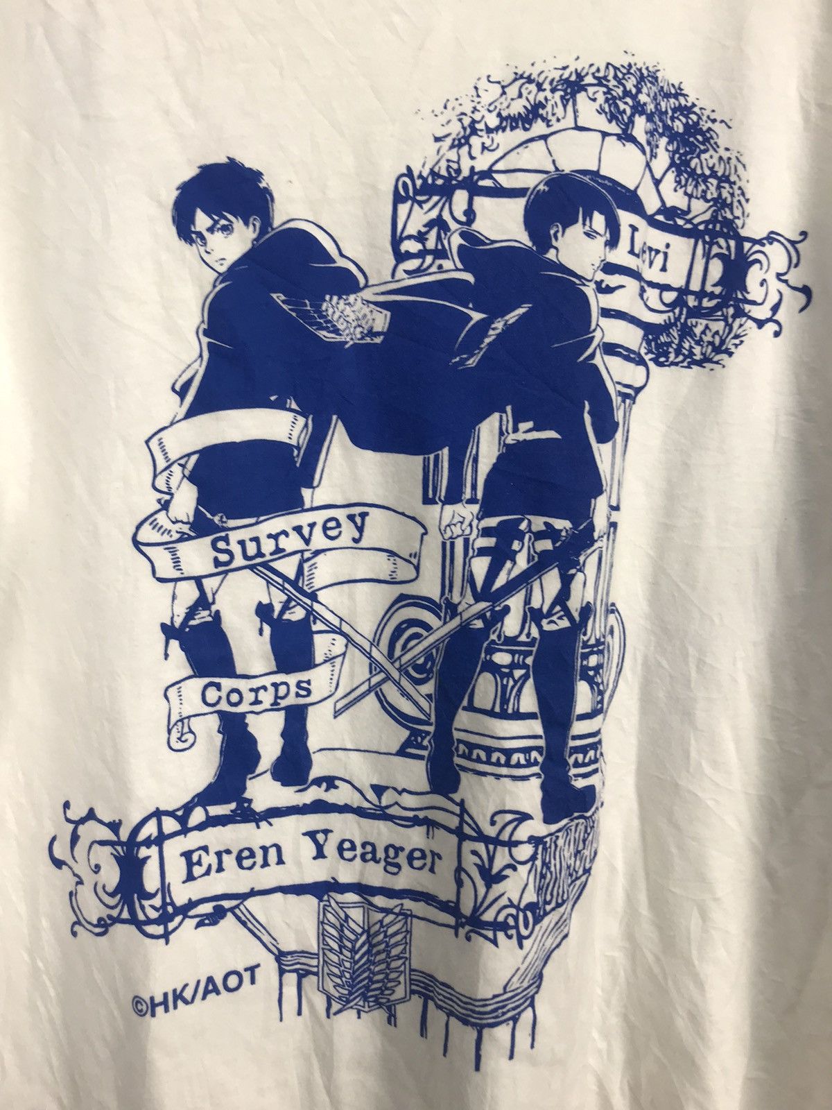 Anime × Japanese Brand Anime Printed tshirt “attack on titan” by cross runner Size US M / EU 48-50 / 2 - 6 Thumbnail