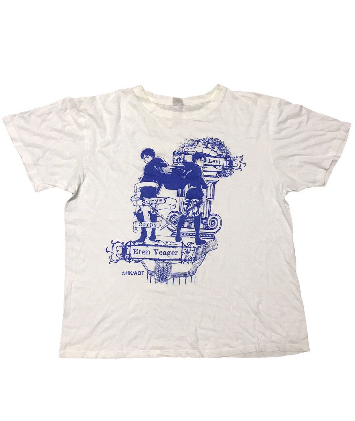 Anime × Japanese Brand Anime Printed tshirt “attack on titan” by cross runner Size US M / EU 48-50 / 2 - 1 Thumbnail