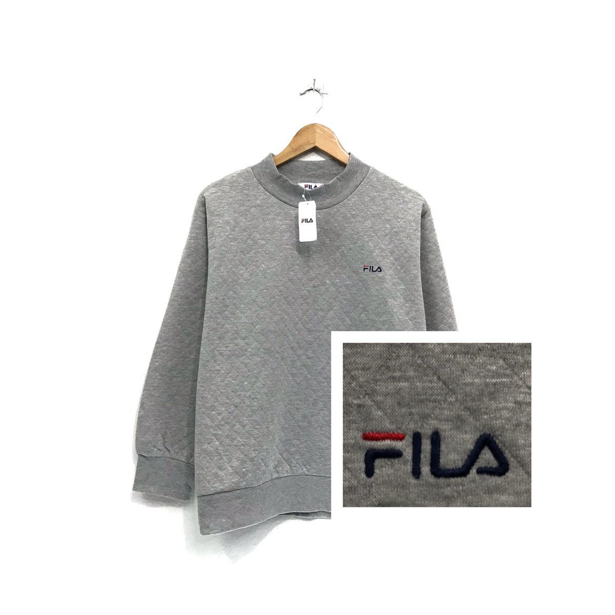 Fila × Japanese Brand Fila Crewneck Sweatshirt Embroidered Spellout Fila Size US M / EU 48-50 / 2 - 1 Thumbnail
