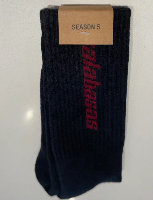 Yeezy Season Yeezy Season 5 Calabasas Sock Ink Oxblood Grailed